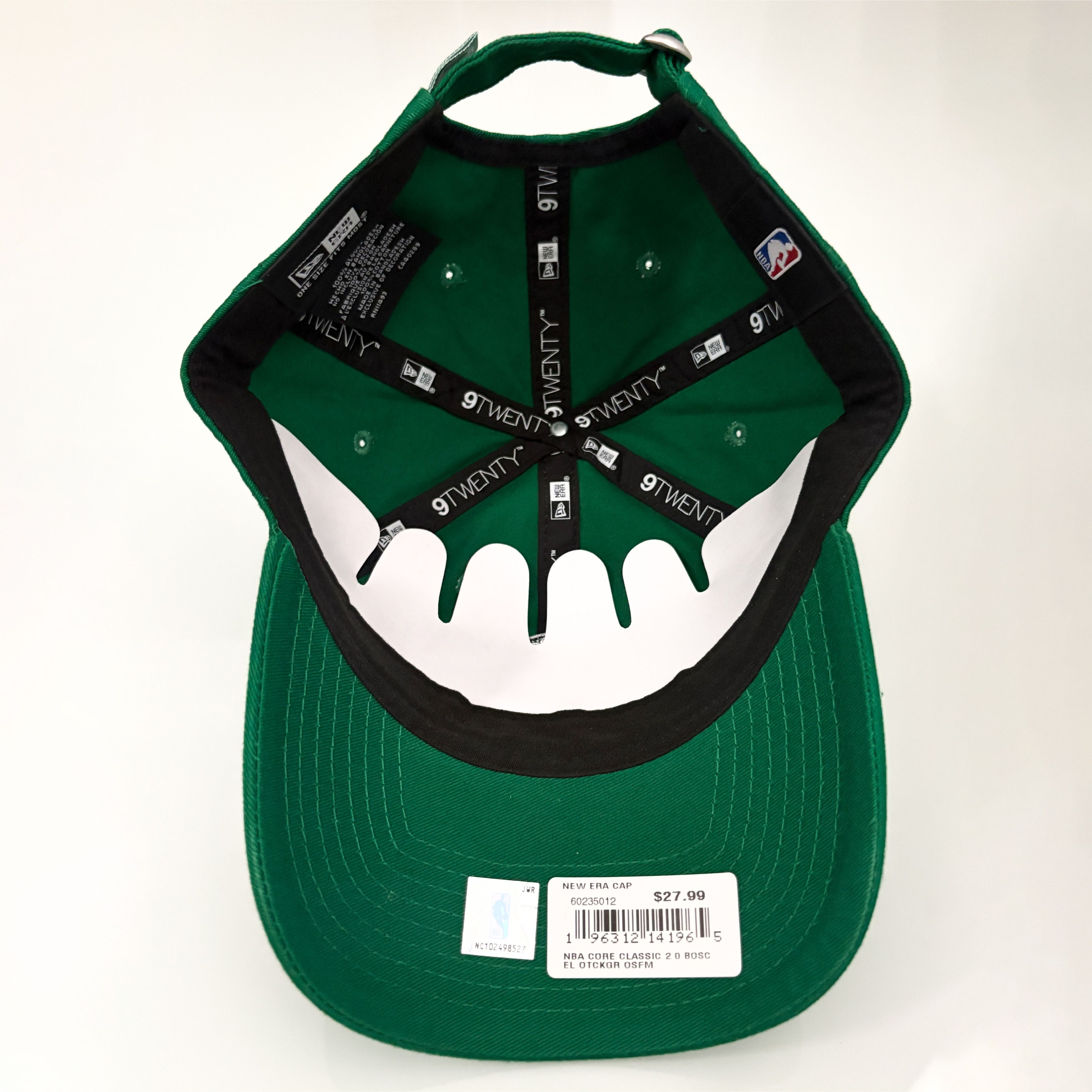 New Era New Era Boston Celtics 9TWENTY Core Classic 20 Strapback Hat Size ONE SIZE - 5 Thumbnail