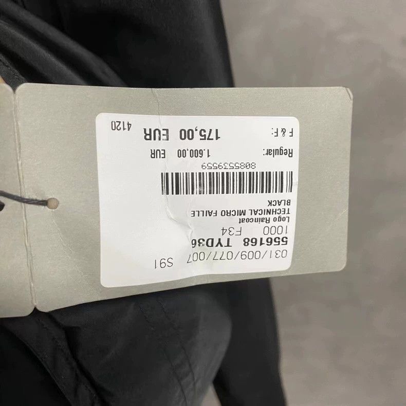 Balenciaga Black and White Logo Windbreaker Jacket-2506 Size US S / EU 44-46 / 1 - 9 Thumbnail