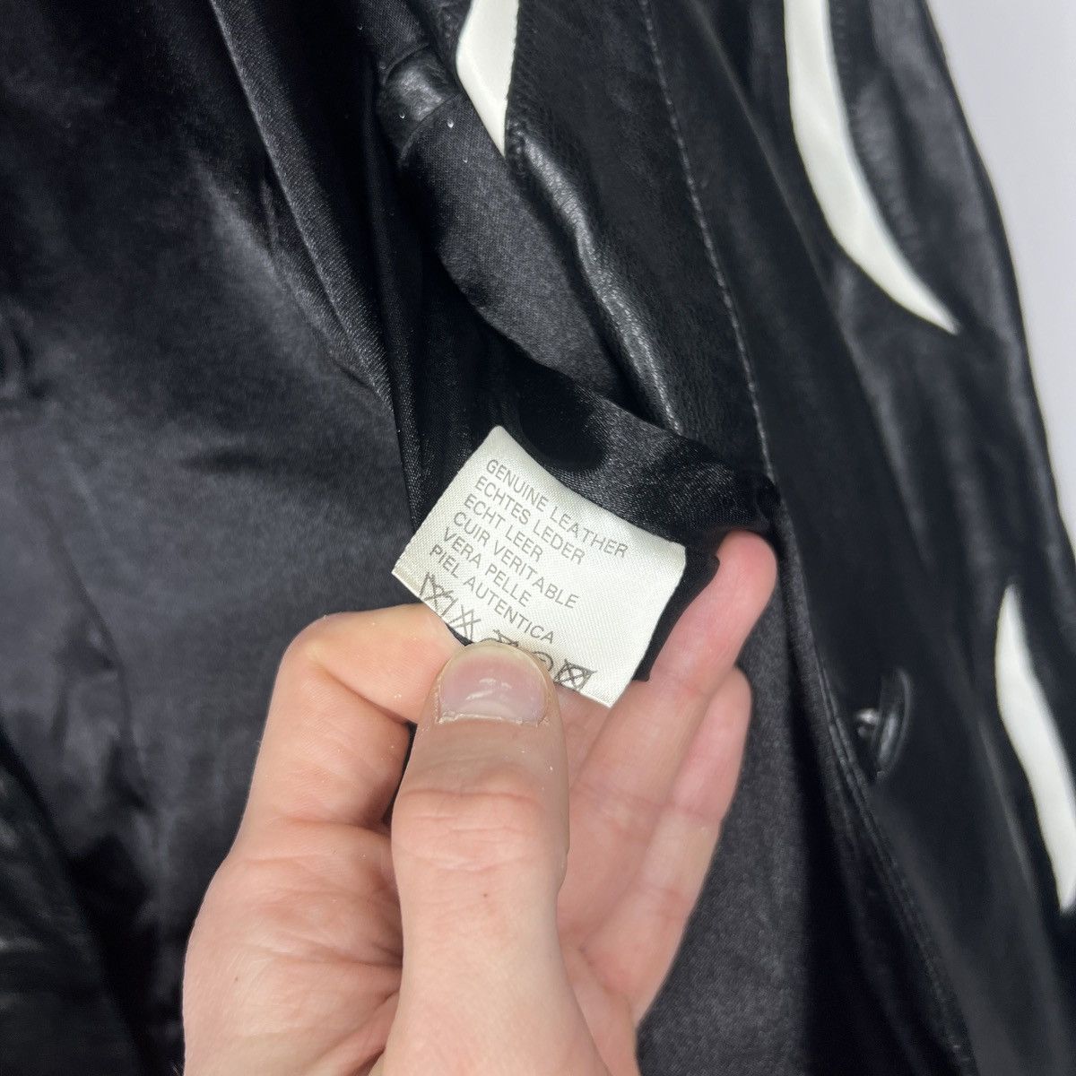 Japanese Brand × Vintage Vintage Dino Genuine Leather Coat Jacket Tribal 90s Y2K RARE Size M / US 6-8 / IT 42-44 - 7 Thumbnail