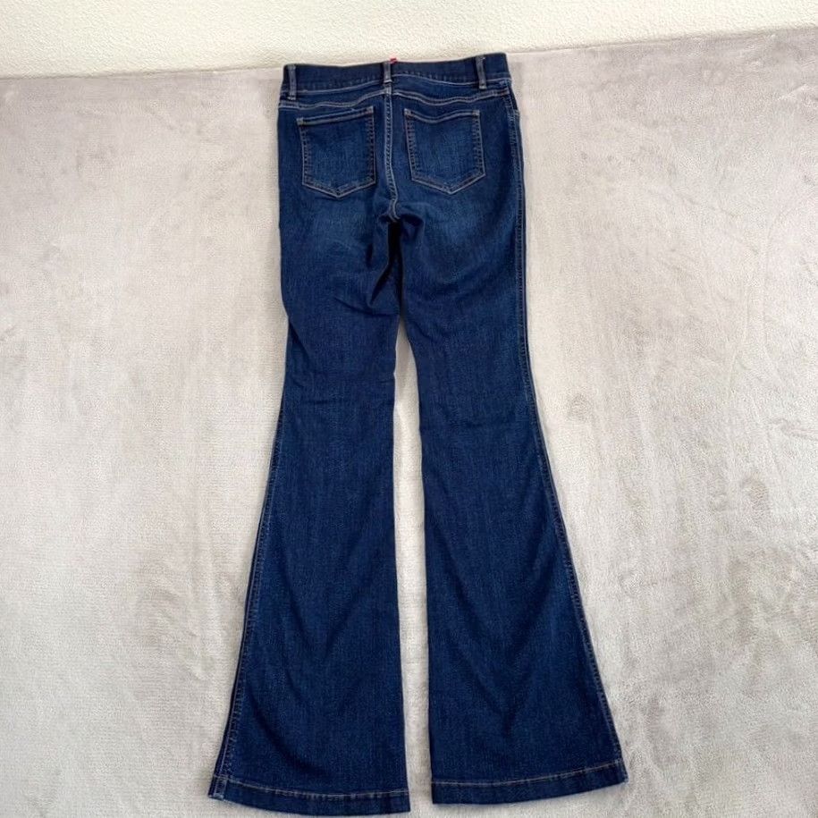 Spanx Spanx Shape Every Wear High Rise Pull On Flare Jeans Women S Blue Midnight Stretch Denim 34in Inseam Regular Size S Size 28" / US 6 / IT 42 - 4 Thumbnail