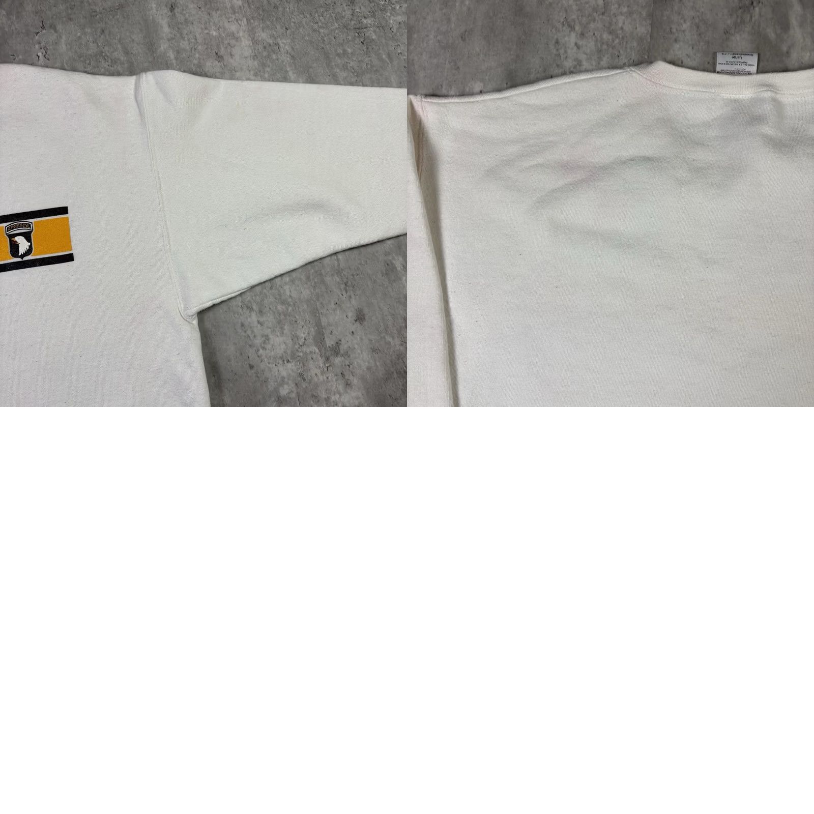 Vintage VINTAGE Airborne Division Sweatshirt Crewneck Military L White 90s USA Adidas Athletics Mickey Logo Pullover Men Size US L / EU 52-54 / 3 - 9 Thumbnail