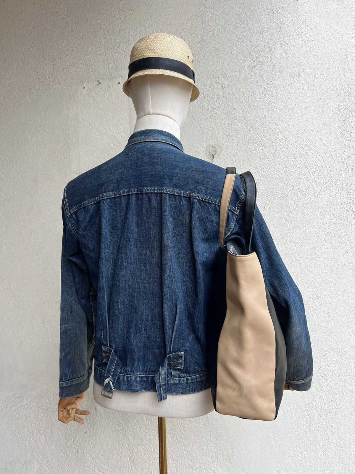 Leather Les sacs Adam Japan Patchwork Leather Tote Bag Size ONE SIZE - 4 Thumbnail