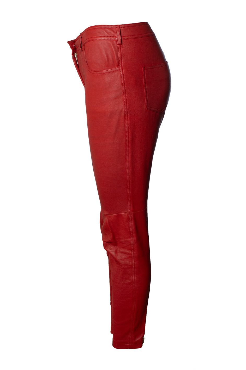 Givenchy Givenchy, red leather trousers Size 27" / US 4 / IT 40 - 4 Thumbnail