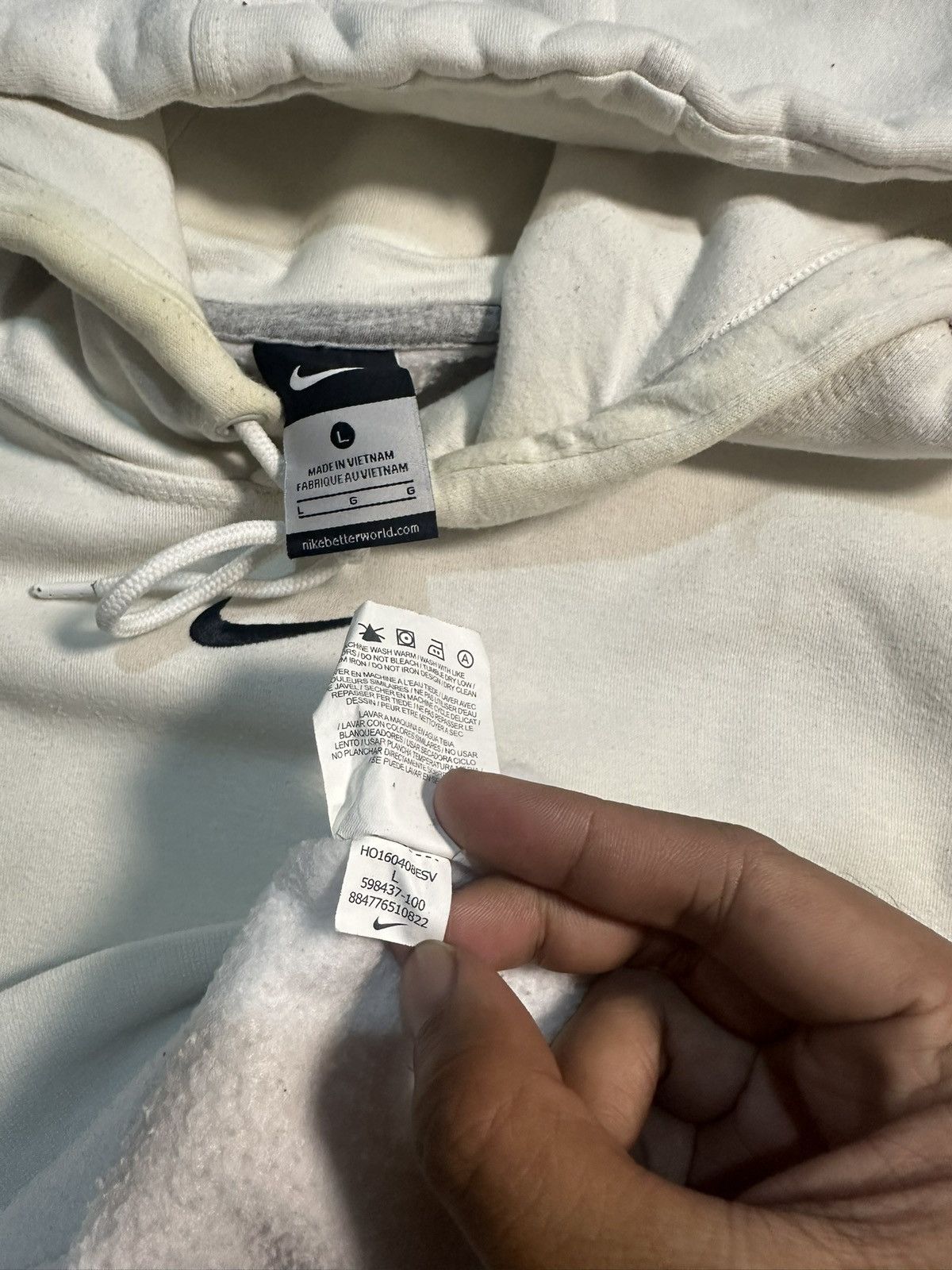 Nike Y2K REWORKED HOODIE NIKE CENTER Size US L / EU 52-54 / 3 - 8 Thumbnail