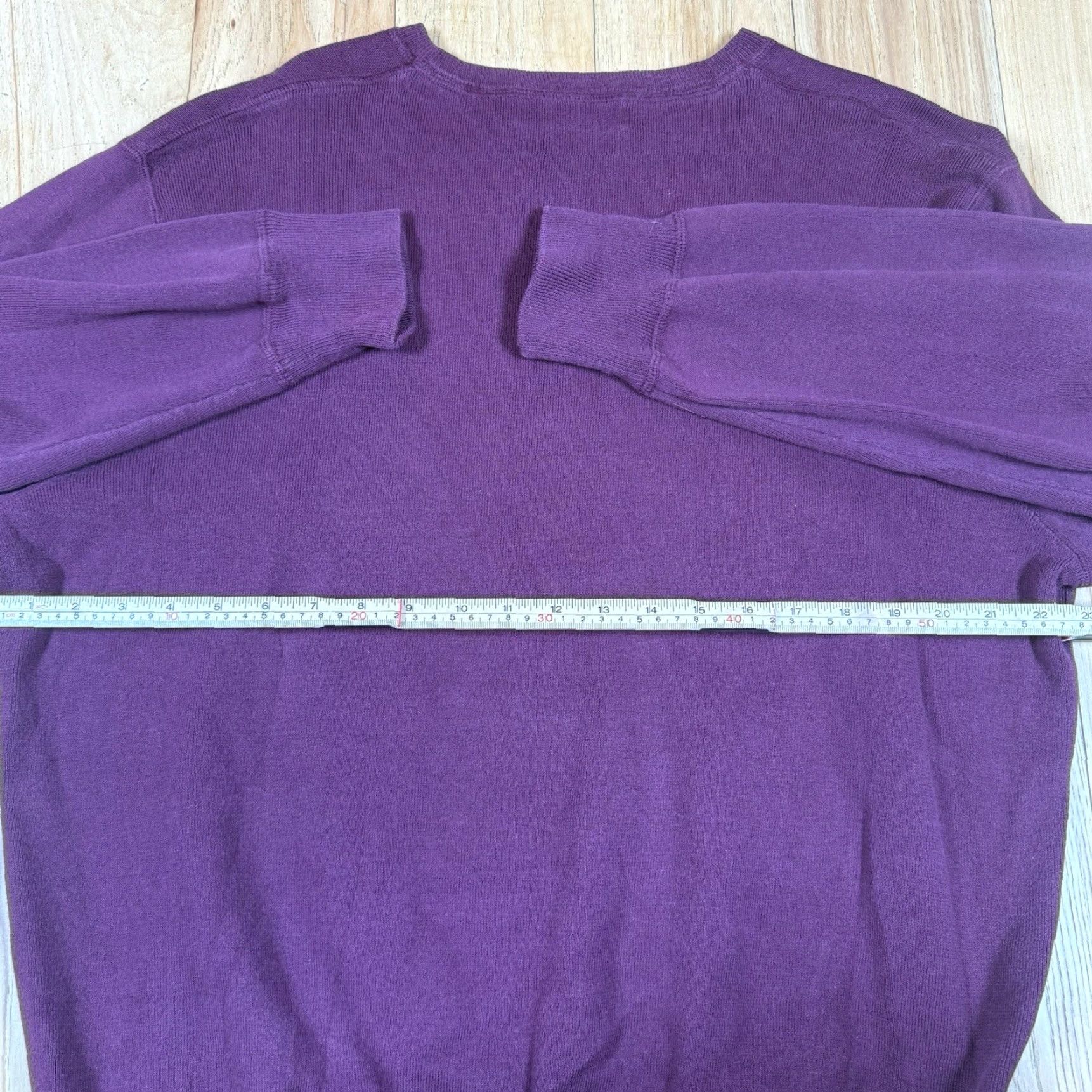 Ralph Lauren Ralph Lauren Sweatshirt? No: Polo Ralph Lauren Crewneck Sweater Mens 2XL Beige Pullover Cinched Waist Maroon Red 90s? Size US XXL / EU 58 / 5 - 5 Thumbnail