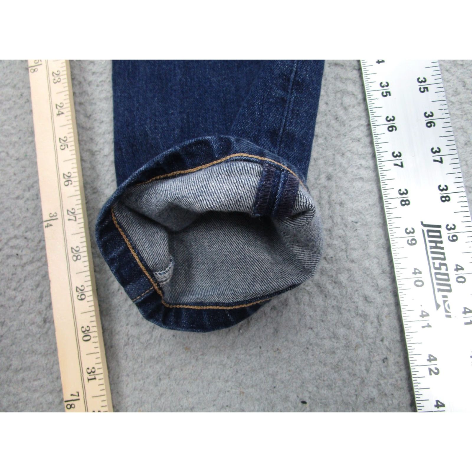 Buck Mason Buck Mason Jeans Men’s 31x34 Blue Maverick Slim Fit Denim Stretch 14oz Size US 31 - 3 Thumbnail
