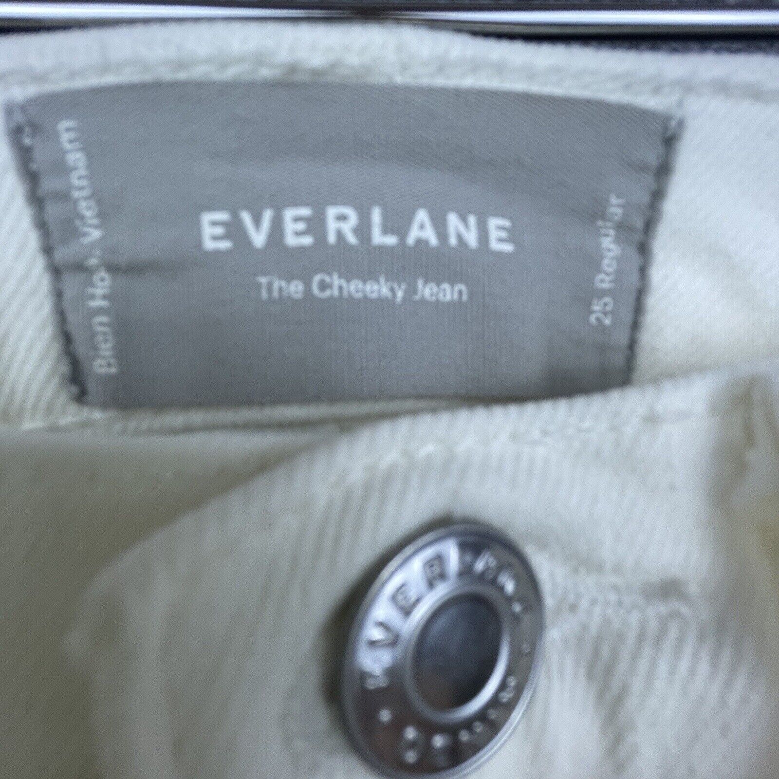 Everlane Everlane Jeans Womens 25 White Cheeky Jean Slim Straight Size 25" / US 0 / IT 36 - 3 Thumbnail