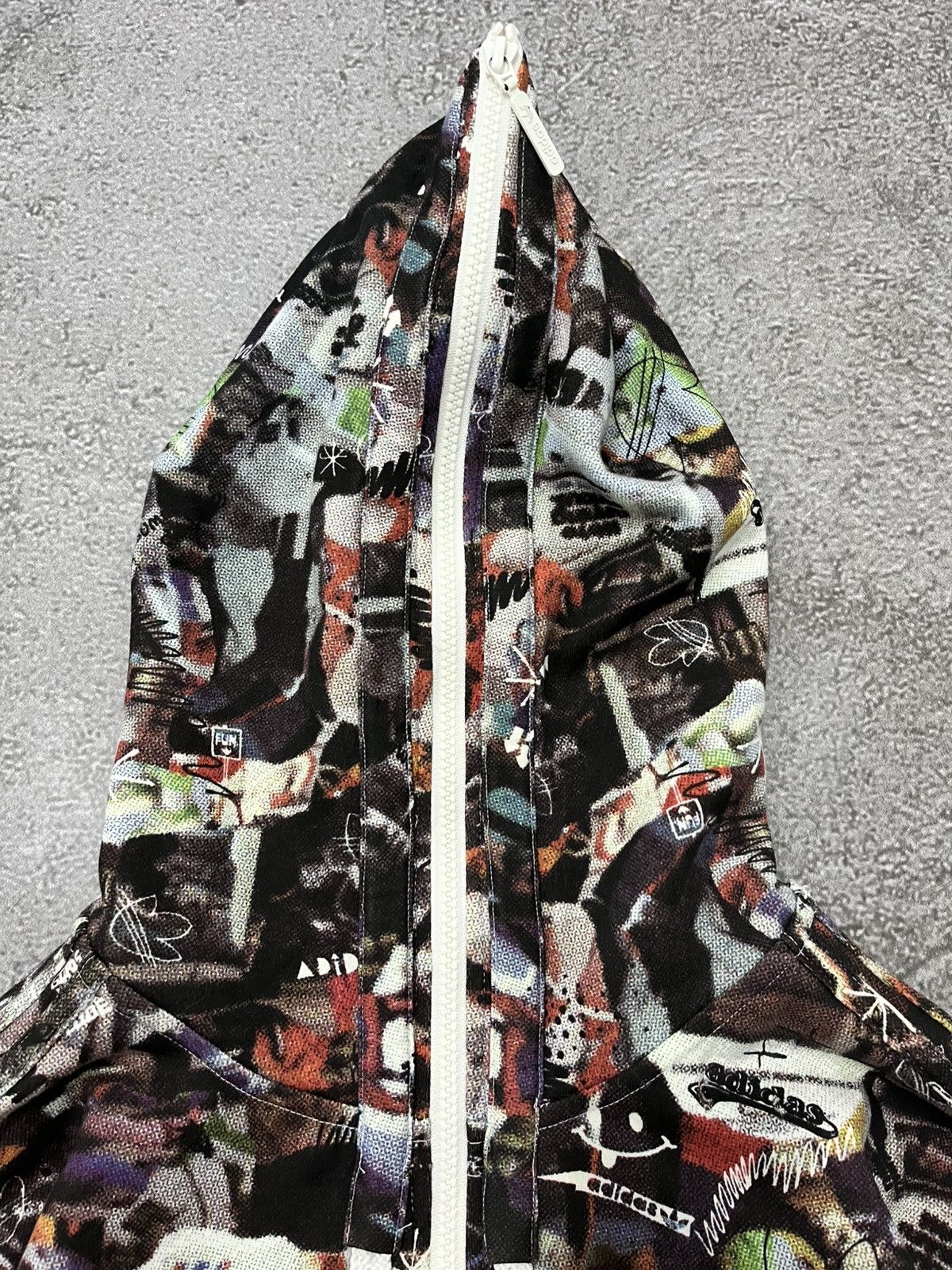 Adidas Rare Adidas Fullprint aop Full Face Zip Hoodie Size US M / EU 48-50 / 2 - 4 Thumbnail