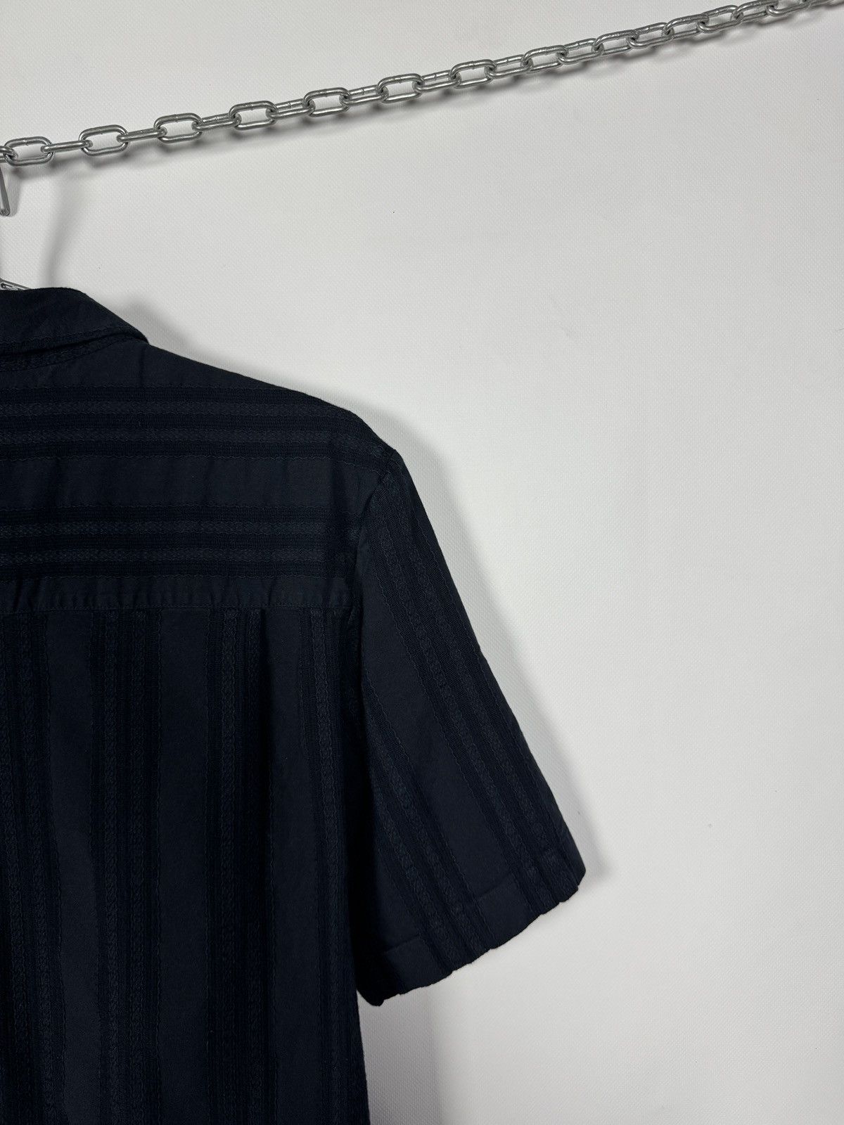 Cos COS Textured Stripe Short Sleeve Shirt Regular Fit Size L Size US L / EU 52-54 / 3 - 11 Thumbnail