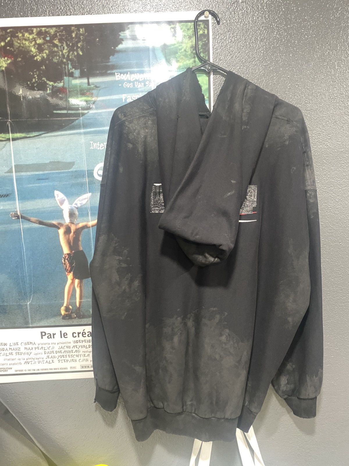 Balenciaga Winter 22 Destroyed Small Fit Gaffer Zip Hoodie NWT (XXL) Size US XXL / EU 58 / 5 - 2 Thumbnail