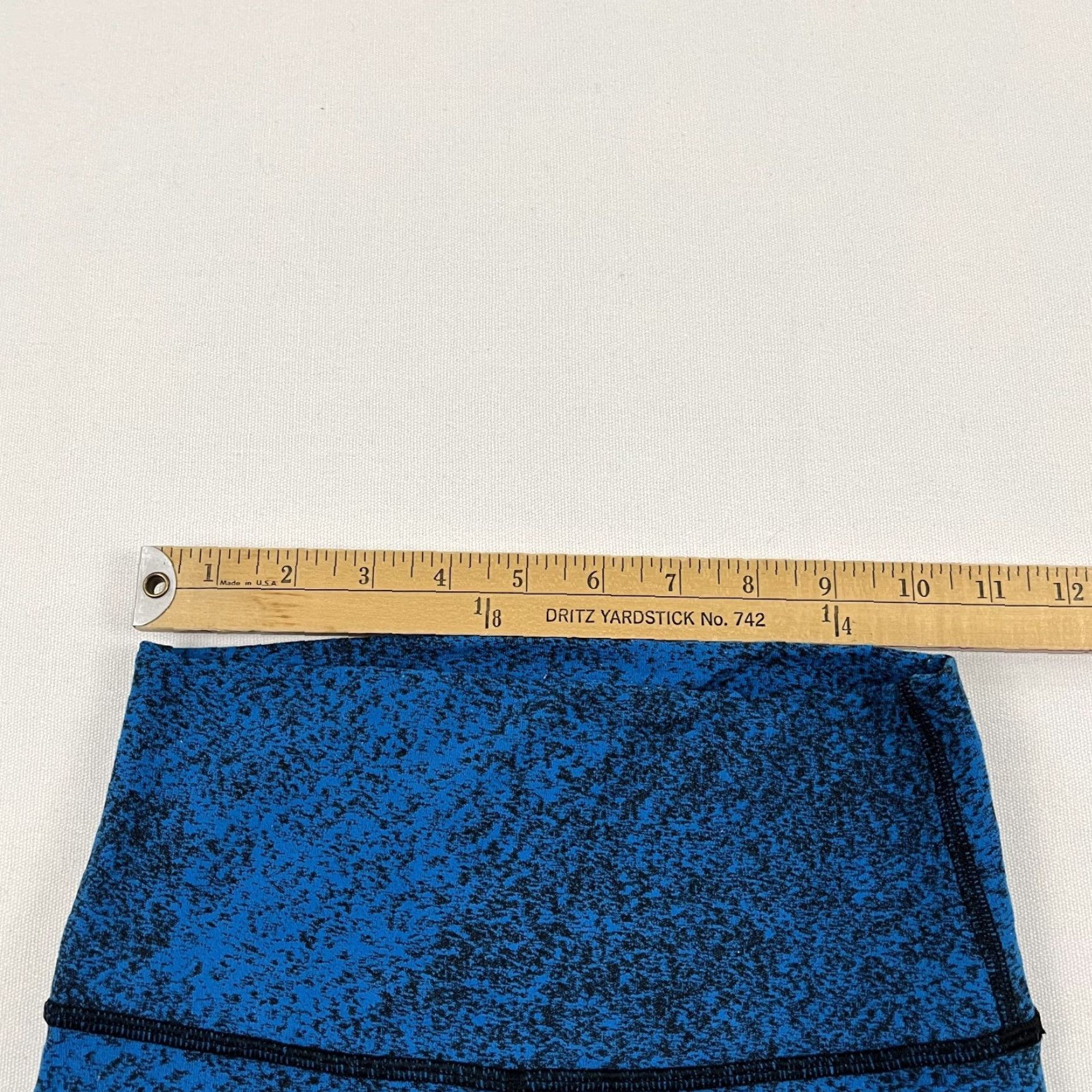 Lululemon Lululemon Wunder Under Pant III Womens 4 x 25" Blue Jacquard Active Running Yoga Size 27" / US 4 / IT 40 - 5 Thumbnail