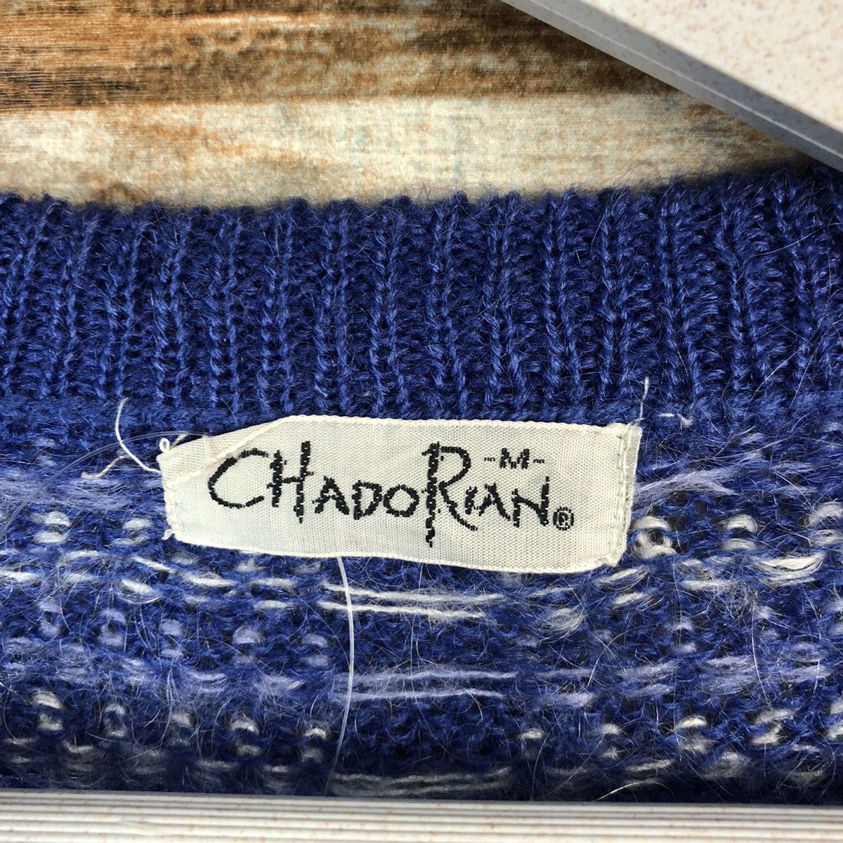 Japanese Brand Chando Rian Blue Cardigan Knitwear vintage #A1490 Size M / US 6-8 / IT 42-44 - 8 Thumbnail