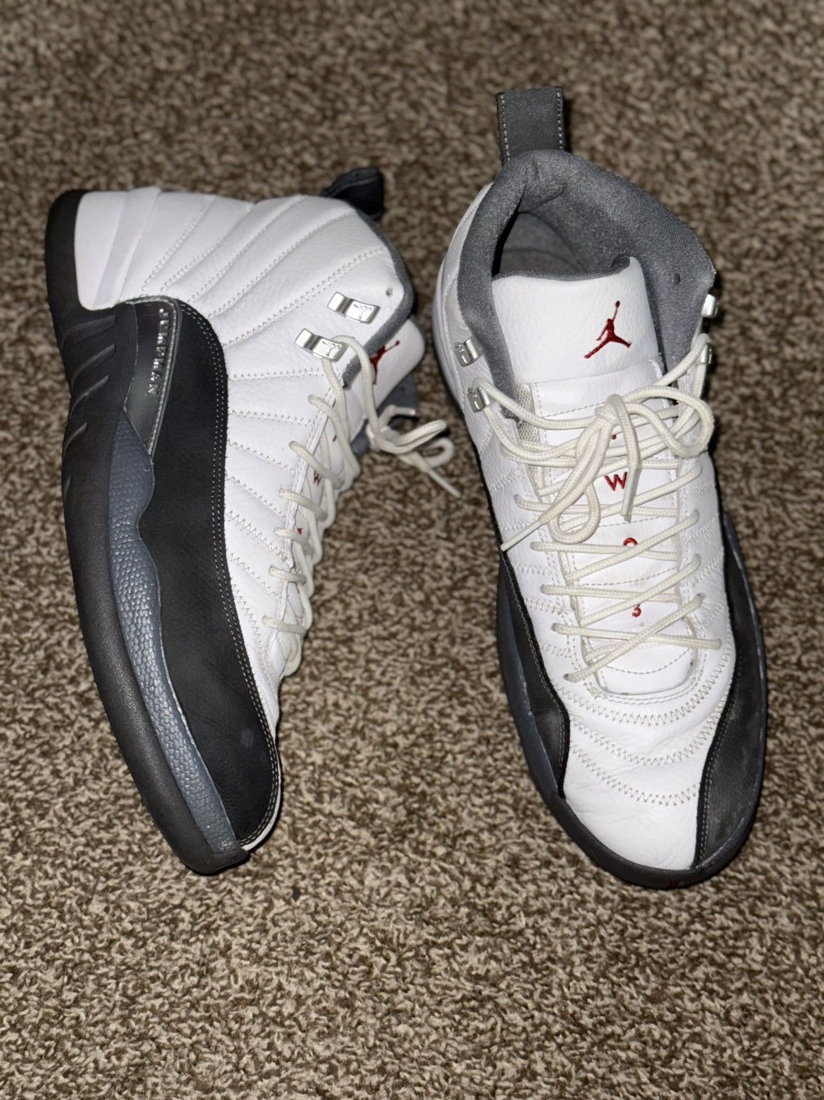 Jordan 12 Retro White Dark Grey