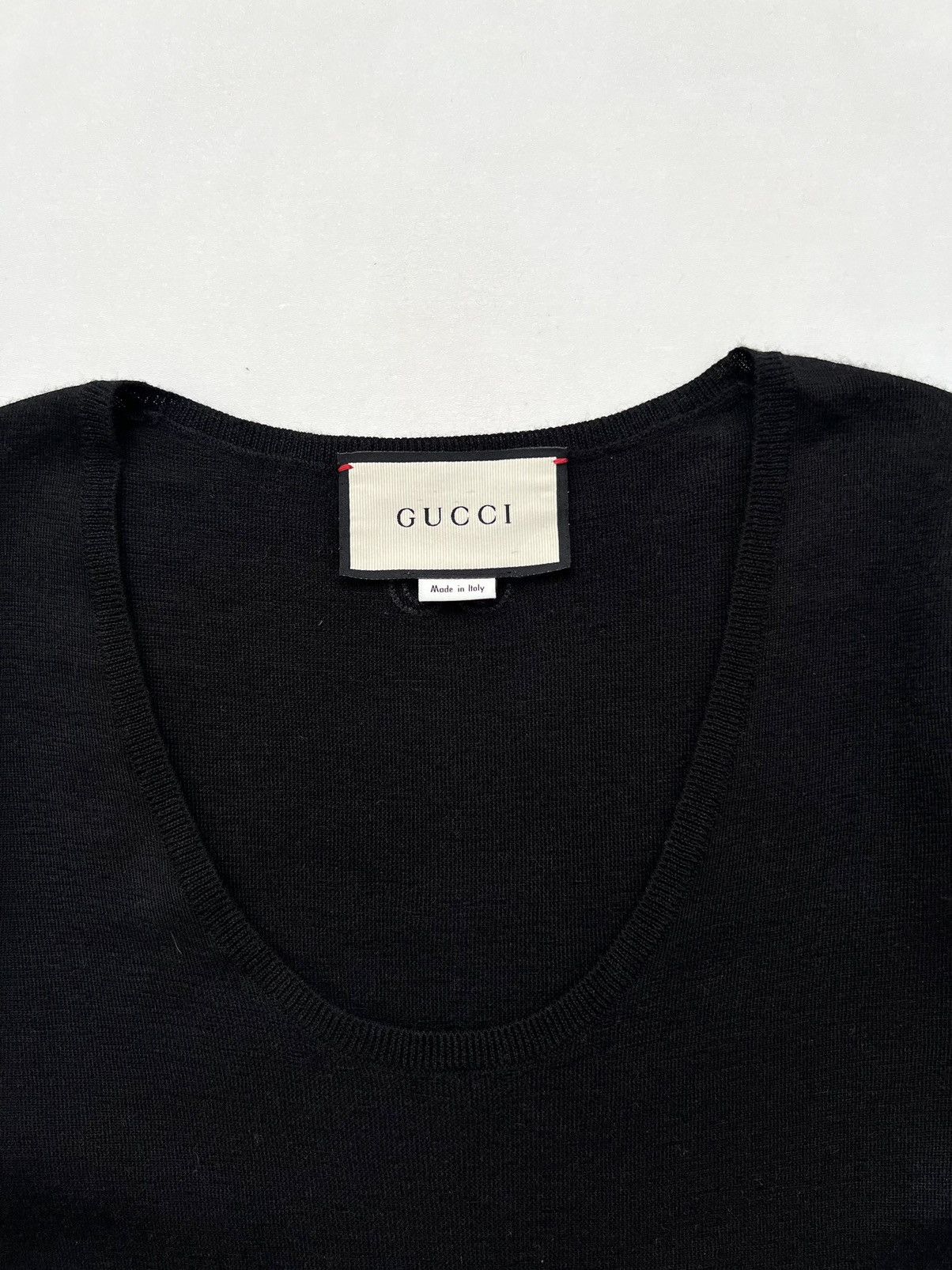 Gucci Gucci Cashmere/Silk Black U Neck Top Size S / US 4 / IT 40 - 11 Thumbnail