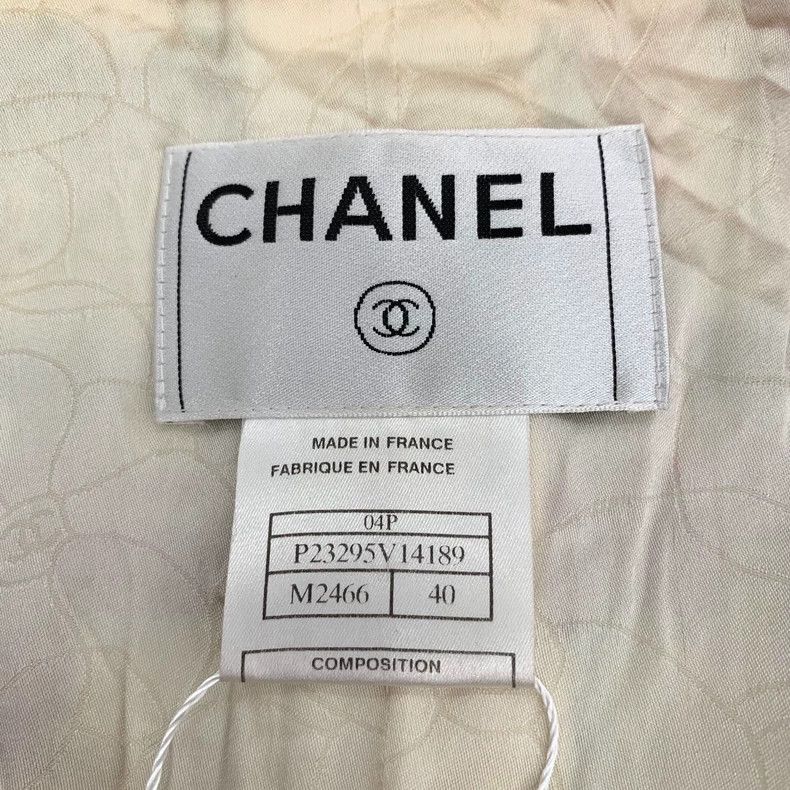 Chanel ChanelColor-blocked plaid braided lapel long-sleeved coat 2 Size XS / US 0-2 / IT 36-38 - 5 Thumbnail