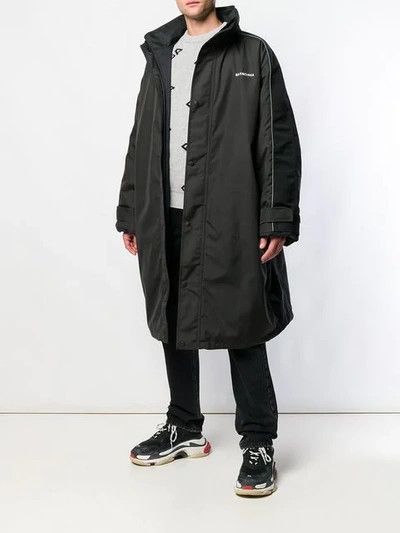 Balenciaga Balenciaga Oversized Hooded Parka Size US S / EU 44-46 / 1 - 1 Thumbnail