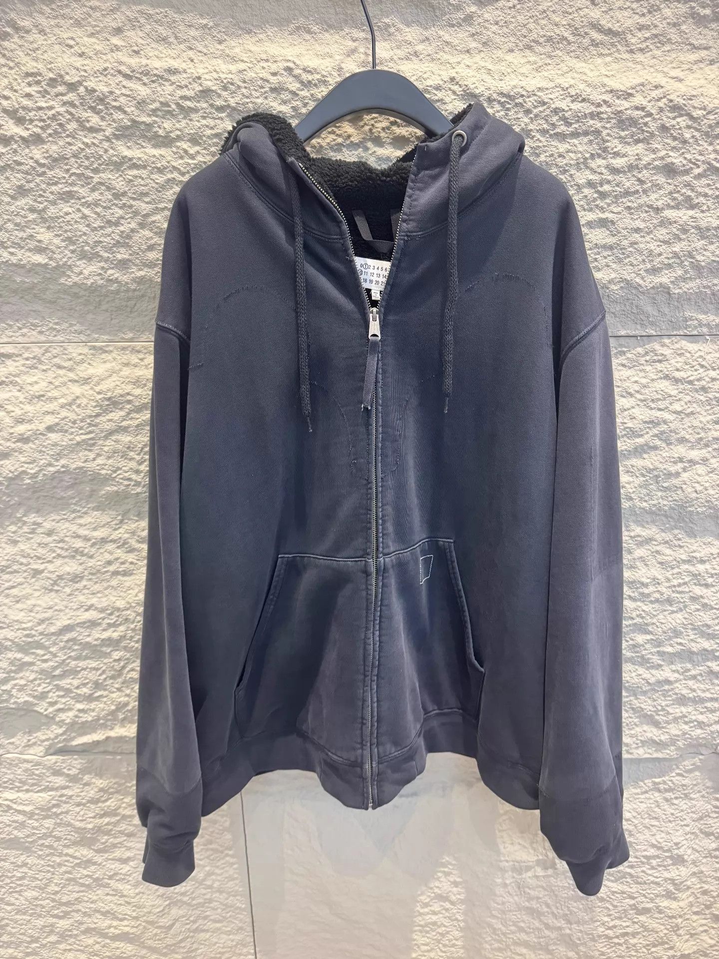 Maison Margiela Maison Margiela oversized zip-up hoodie XS Indigo Gray Size US XS / EU 42 / 0 - 1 Thumbnail
