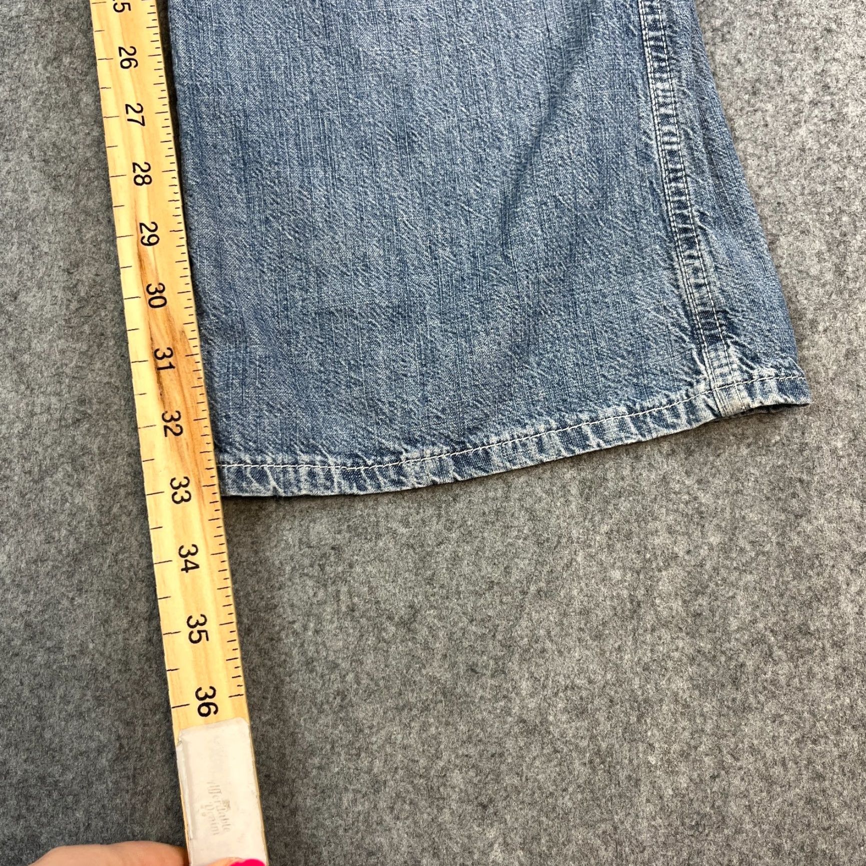 Armani Armani Womens Jeans Bootcut 32 34 UK 12 Light Wash Blue Cotton Italian GA"," Size 34" / US 12 / IT 48 - 4 Thumbnail