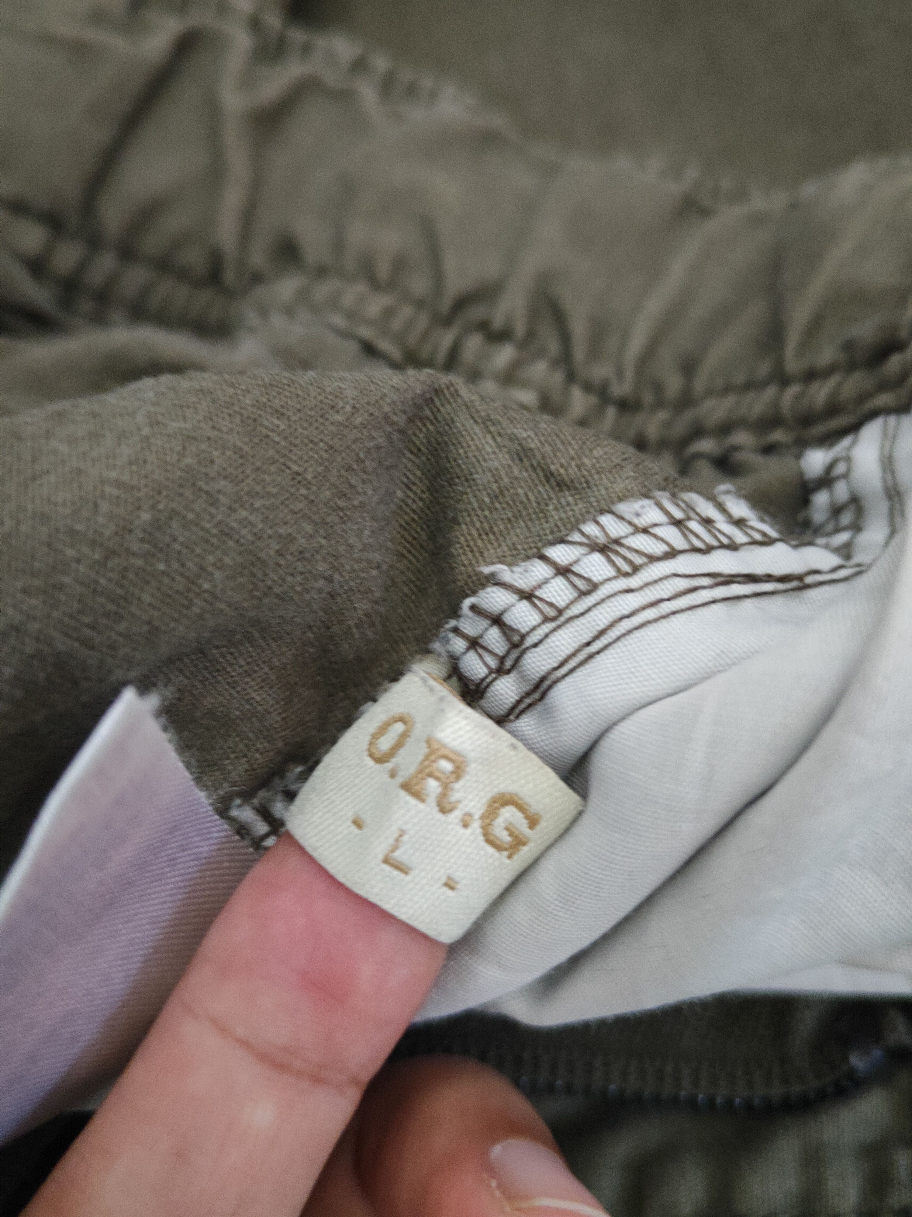 Japanese Brand O.R.G Olive Faded Multipocket Tactical Cargo Pants #S2453 Size US 31 - 18 Thumbnail