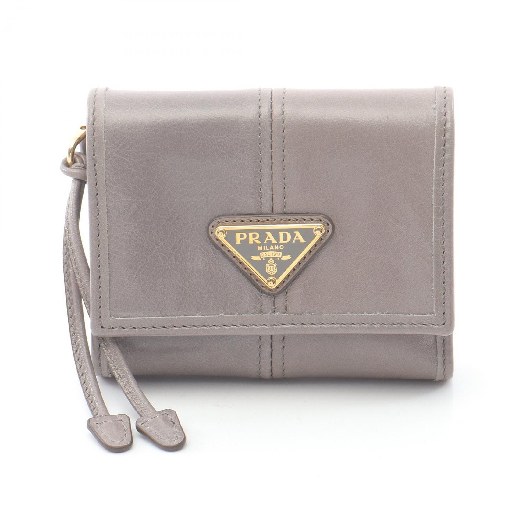 Prada Prada Prada SOFT LUX Leather Long Wallet Leather Long Wallet 1MH0432CYRF0116 Size ONE SIZE - 1 Thumbnail