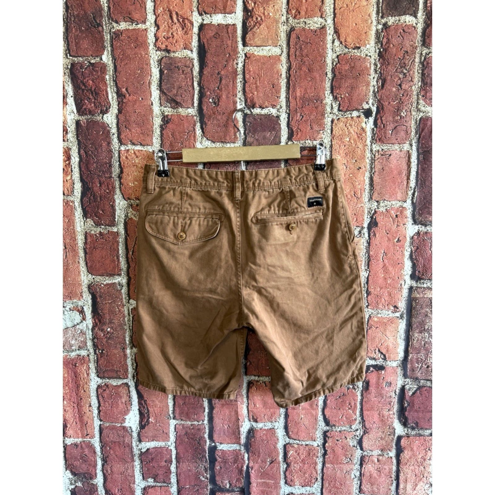 Quiksilver Quiksilver Mens Brown Chino Straight Fit Shorts Size 30 Size US 30 / EU 46 - 2 Thumbnail