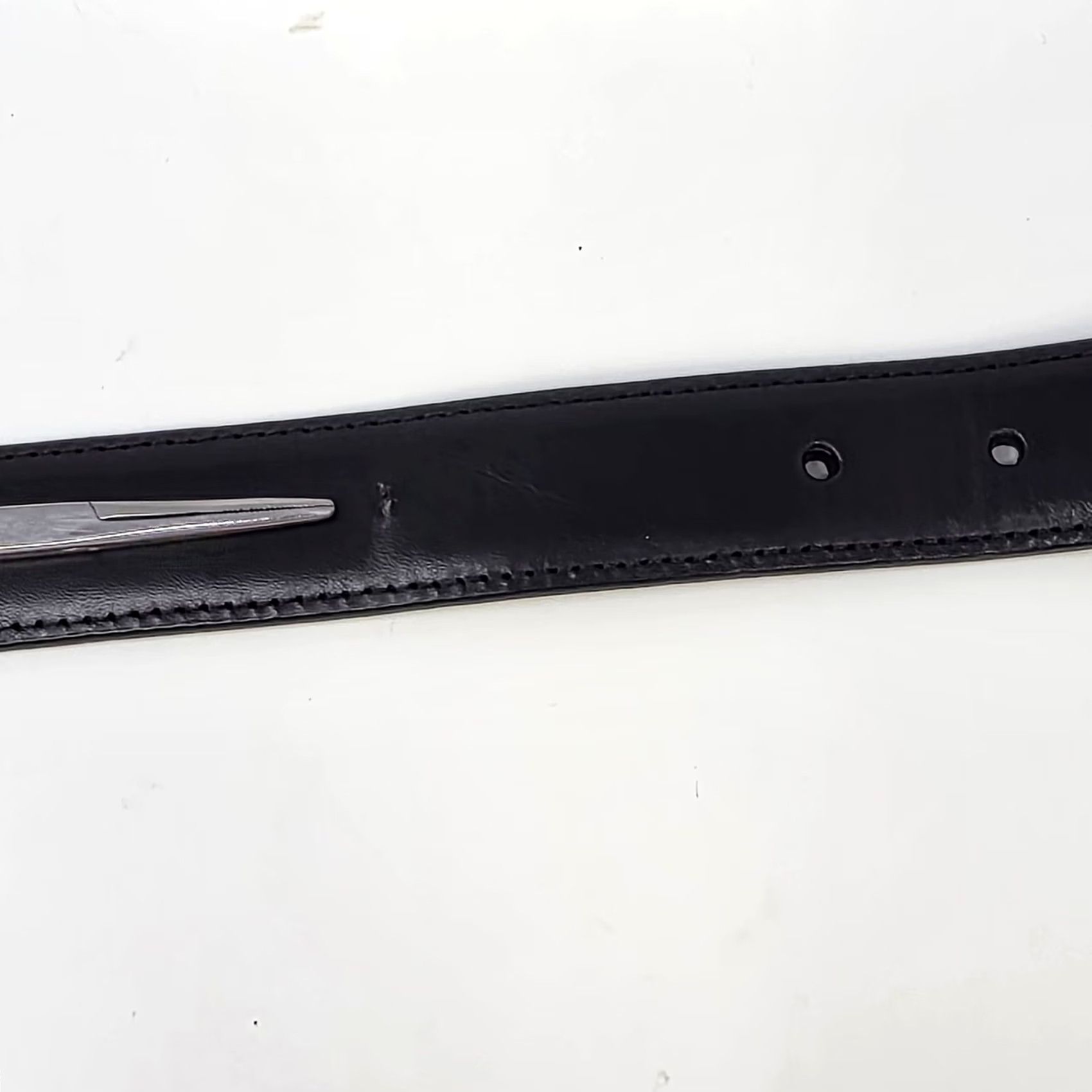 Brighton Brighton Mens Belt Black Anilina Leather Size 50 Dress Belt Buckle 1 in Vintage? Size XL / US 12-14 / IT 48-50 - 6 Thumbnail