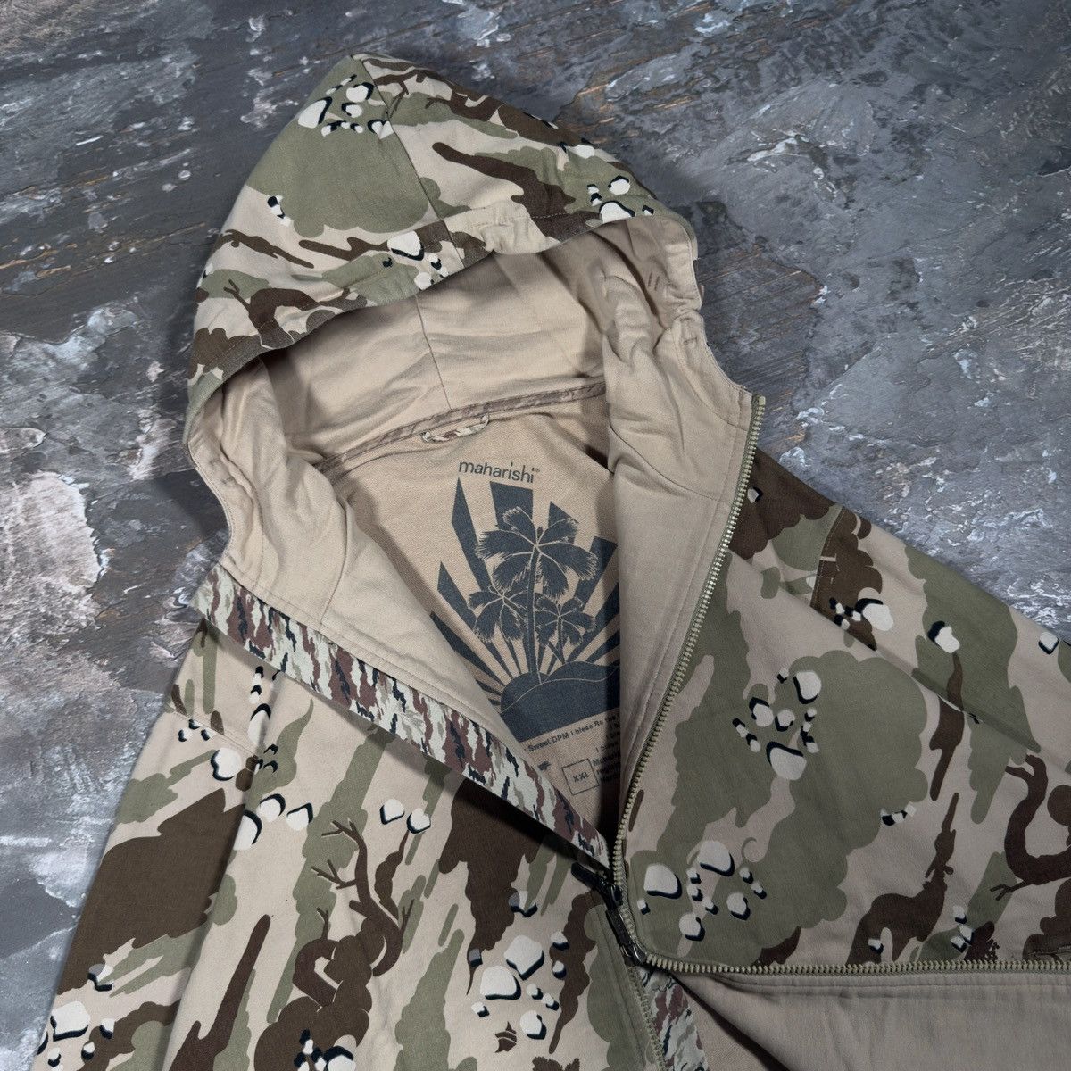 Maharishi Maharishi Vintage Y2K Bonsai Camo Heavy Zip Hooded Jacket Size US XL / EU 56 / 4 - 3 Thumbnail
