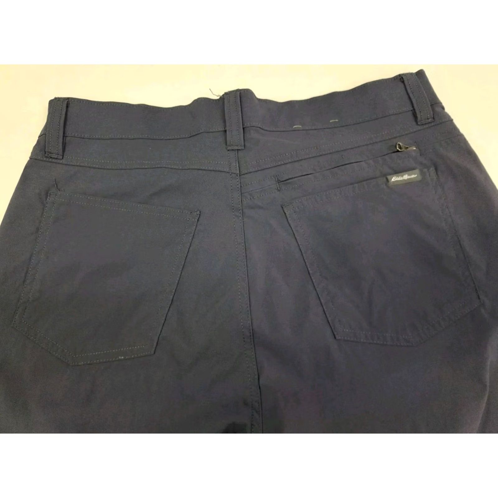 Eddie Bauer Eddie Bauer Mens Tech Pants Blue Nylon/Spandex Flat Front Straight Leg 34 Size US 34 / EU 50 - 6 Thumbnail