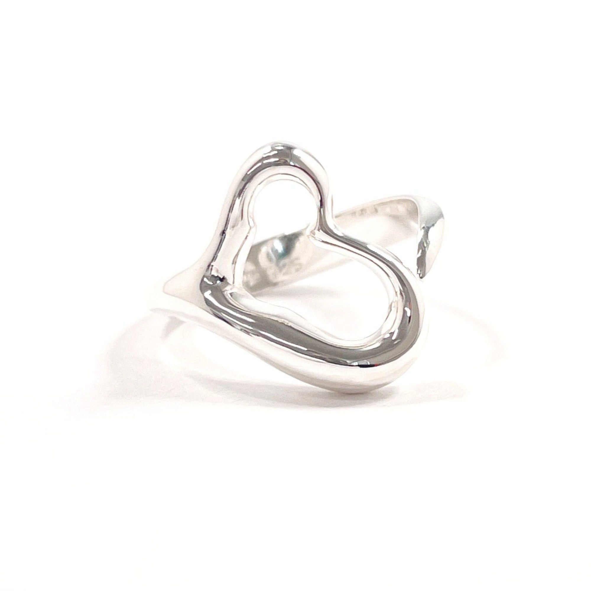 Tiffany & Co. TIFFANY&Co. Tiffany Open Heart Elsa Peretti Ring, Sterling Silver 925, Size 8, Silver, Women's Size ONE SIZE - 1 Thumbnail