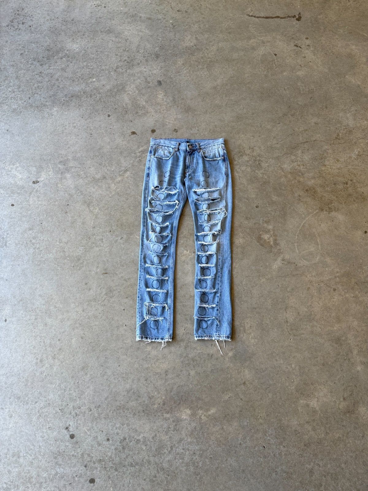 1017 ALYX 9SM 1017 Alyx 9SM Thorn Slashed Denim SS19 Size US 30 / EU 46 - 1 Thumbnail