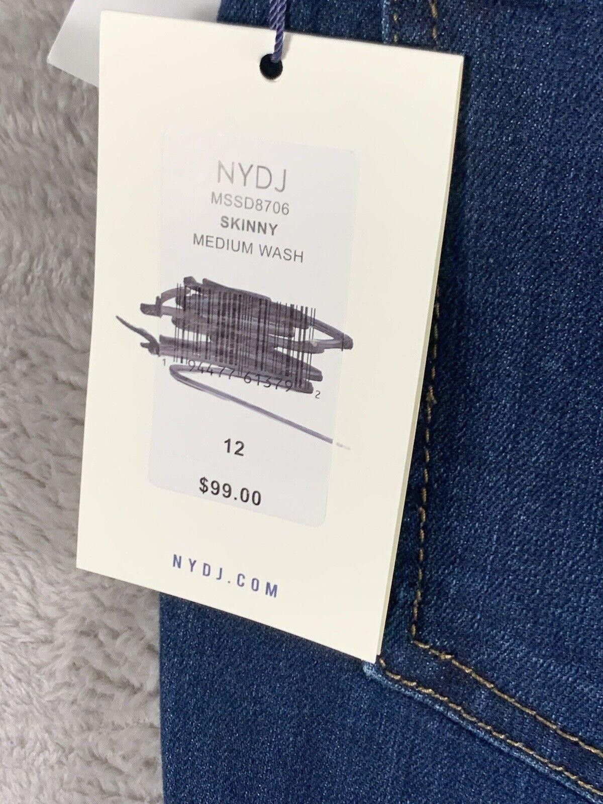 NYDJ NYDJ 12 Jeans NWT Blue Skinny LIFTXTUCK $99 MSRP Size 34" / US 12 / IT 48 - 4 Thumbnail