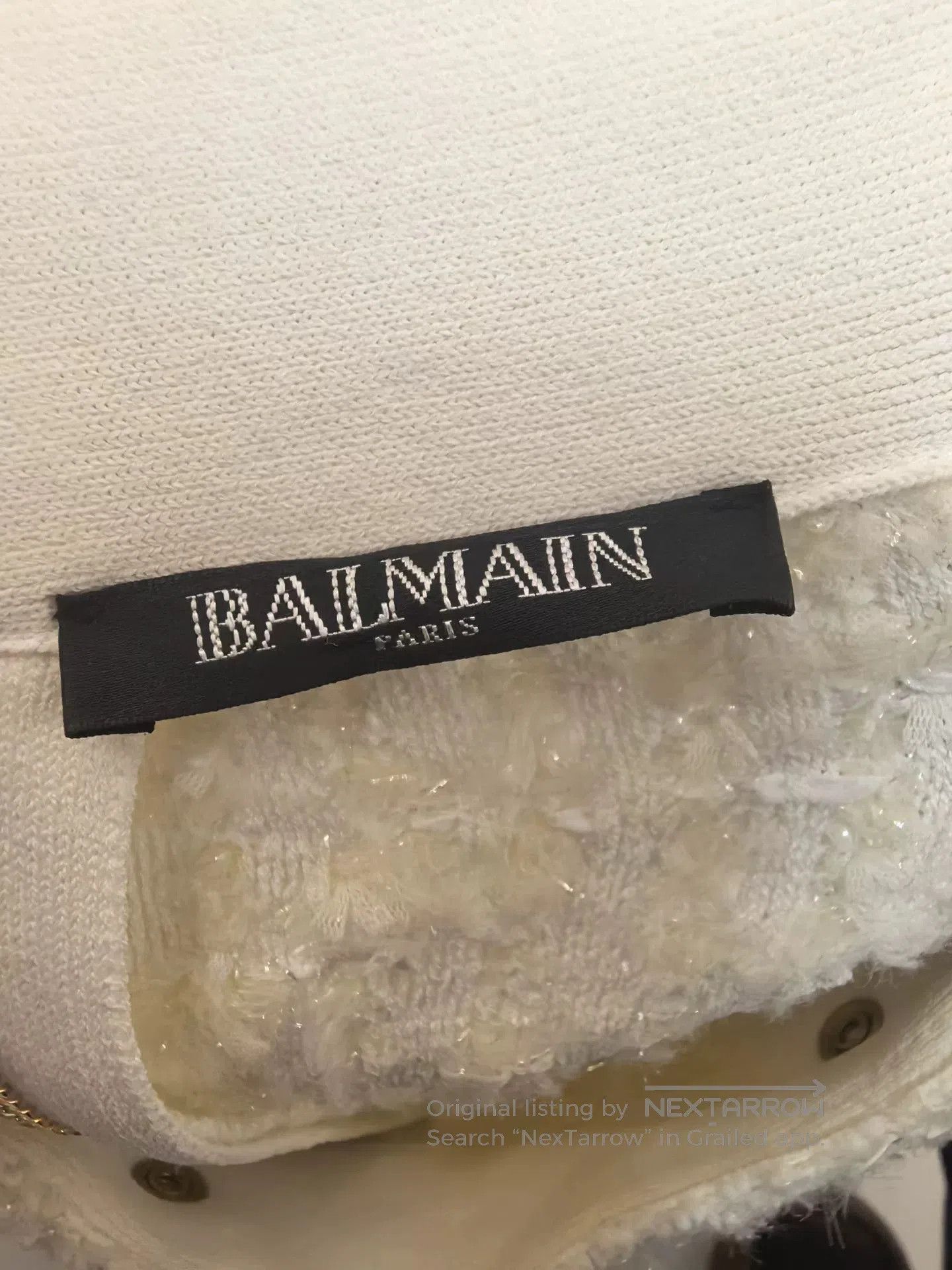 Balmain BALMAIN High-Waist Decorative Button Skirt. Size 33" - 6 Thumbnail