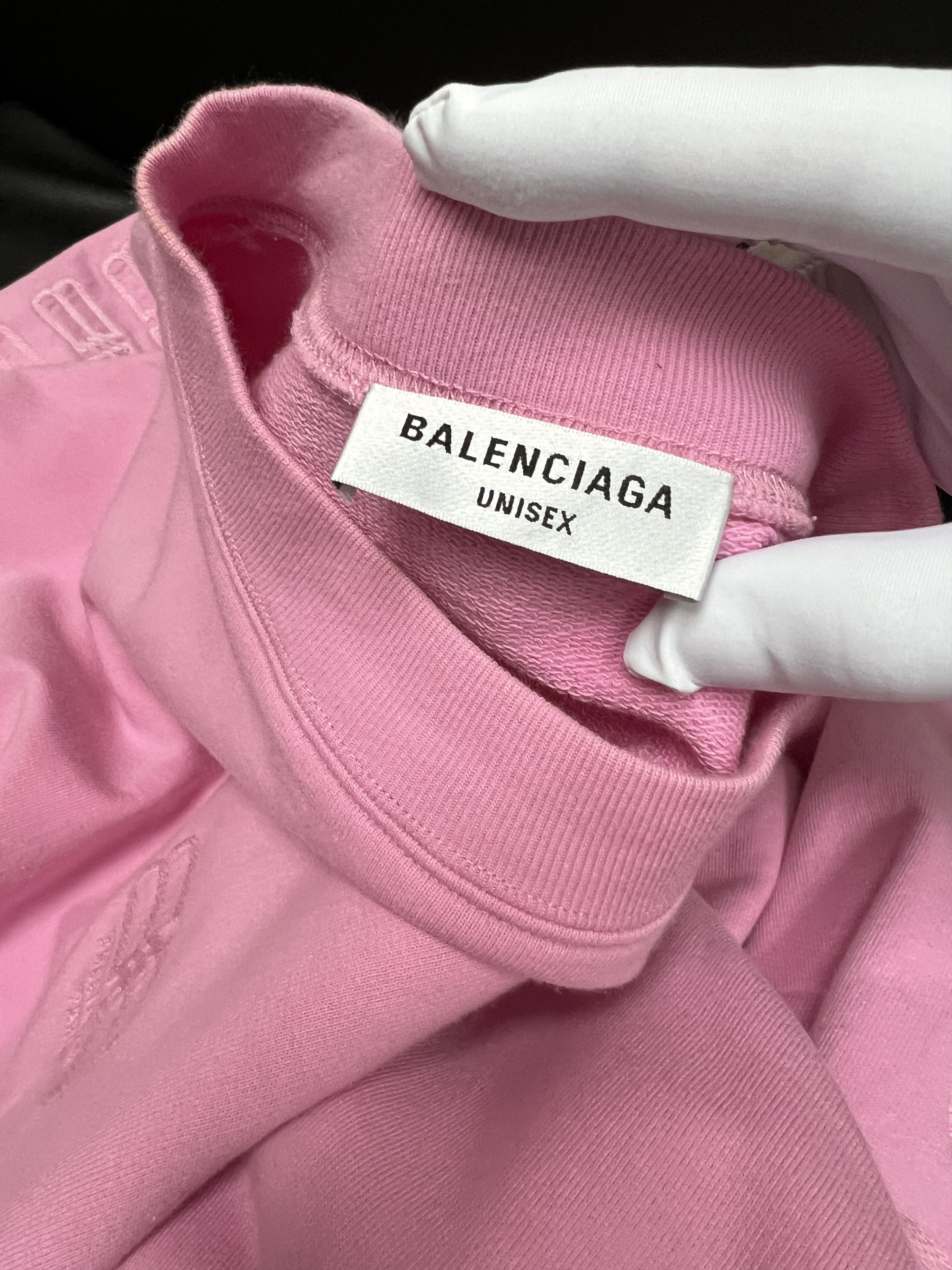 Balenciaga Balenciaga logo Pink sweater Size US L / EU 52-54 / 3 - 3 Thumbnail