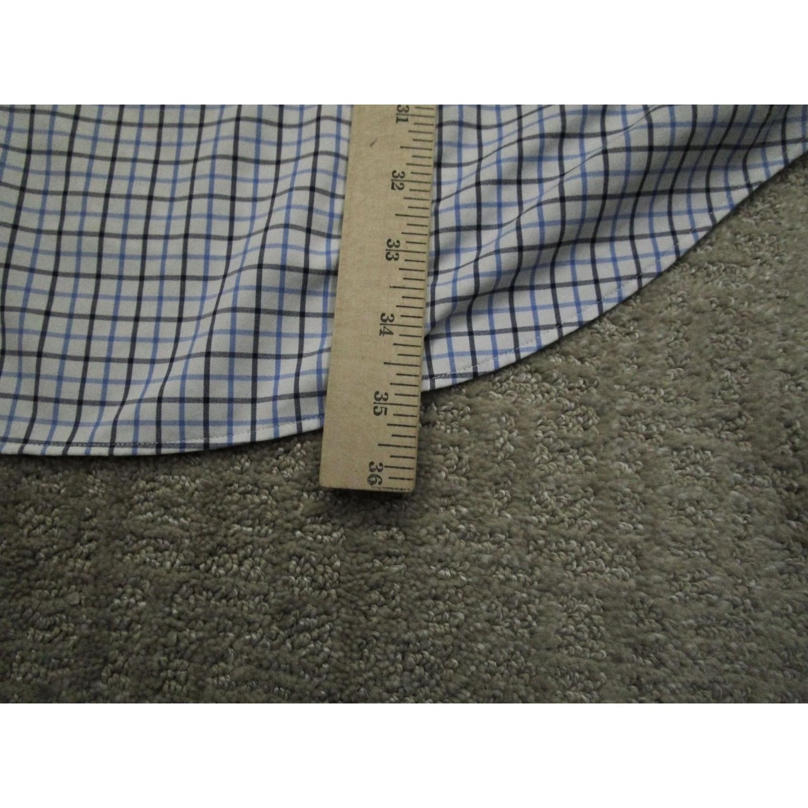Ralph Lauren Ralph Lauren Shirt Mens 3XB Blue Check Performance Long Sleeve Button-Down Shirt Men Big 3X Blue Check Size US XXL / EU 58 / 5 - 6 Thumbnail