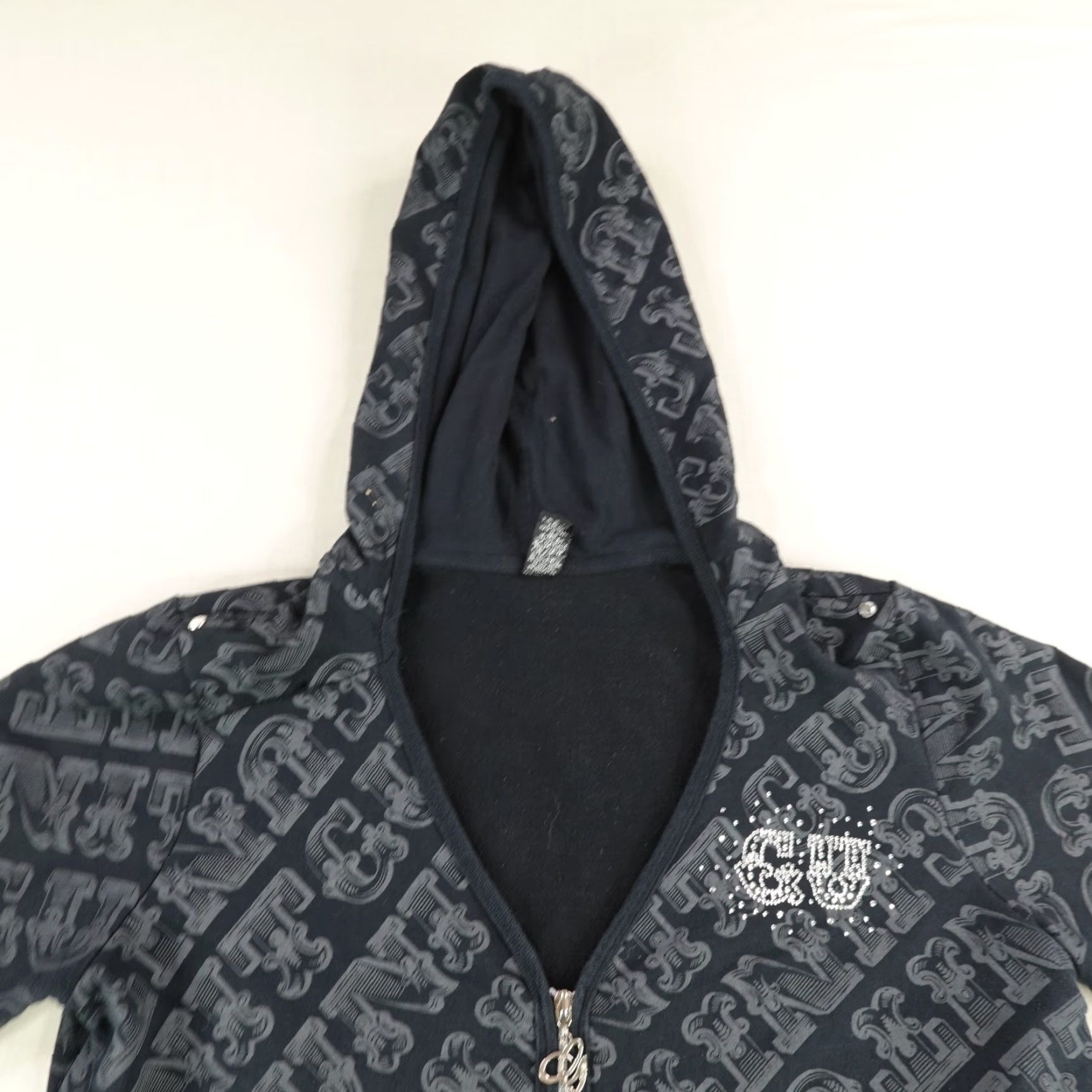 Vintage VINTAGE G-Unit Hoodie Womens XL Black Full Zip Hooded Pockets Zip Logo Hip Hop 90s Theme Mens/Womens Size XL / US 12-14 / IT 48-50 - 2 Thumbnail