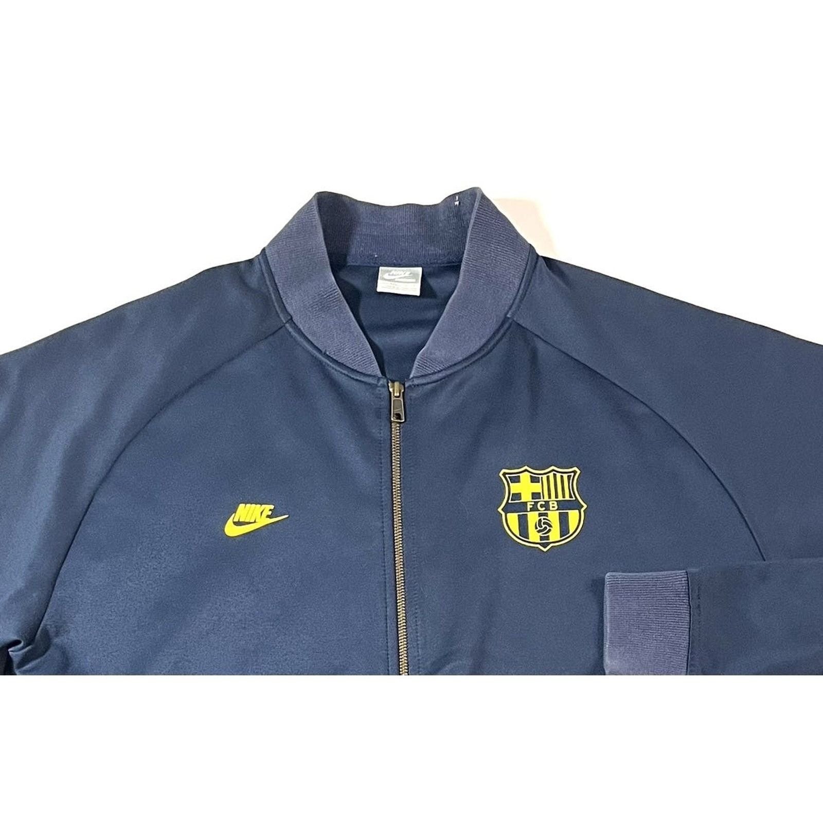 Nike 2000’s Nike FC Barcelona Soccer Track Jacket XXL Navy Size US XL / EU 56 / 4 - 3 Thumbnail