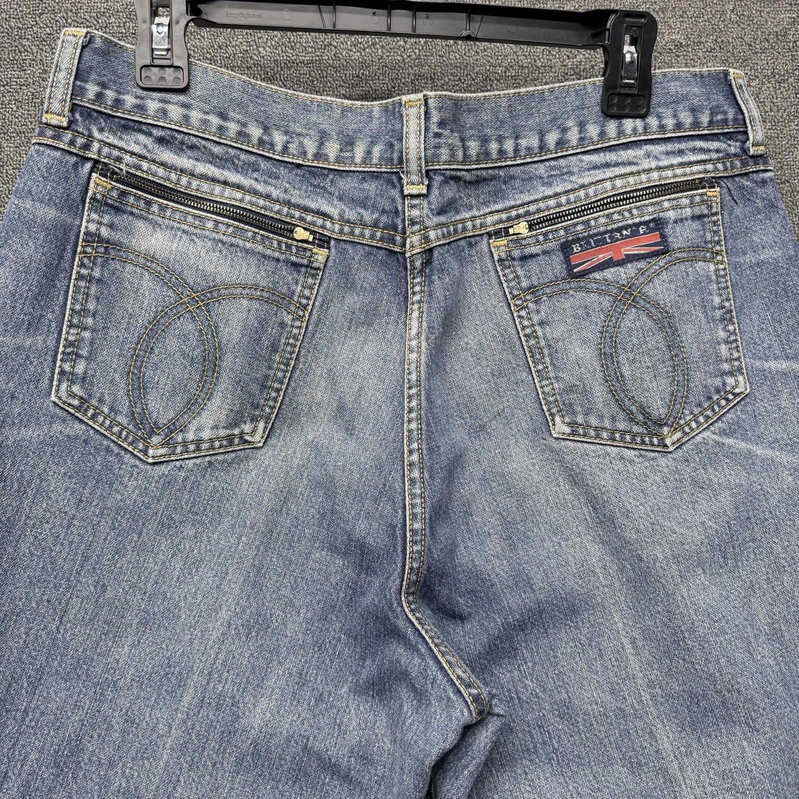 Other RARE VTG 70s Brittania Bootcut Jeans Mens 34x30 Y2K Style Size US 34 / EU 50 - 5 Thumbnail