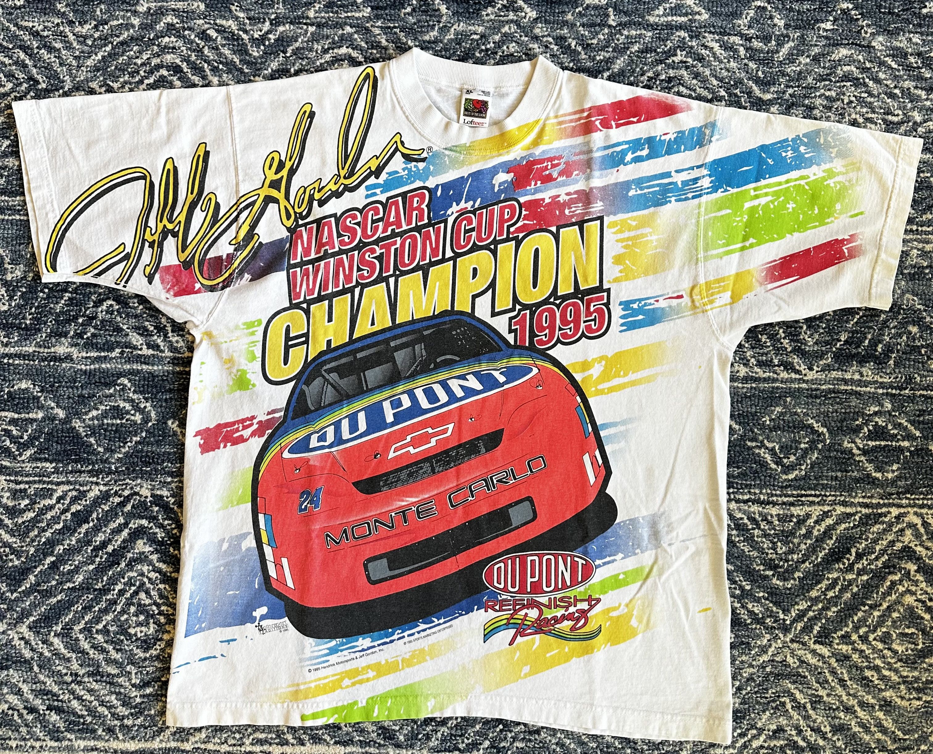Vintage Jeff Gordon NASCAR AOP Winston Cup Shirt