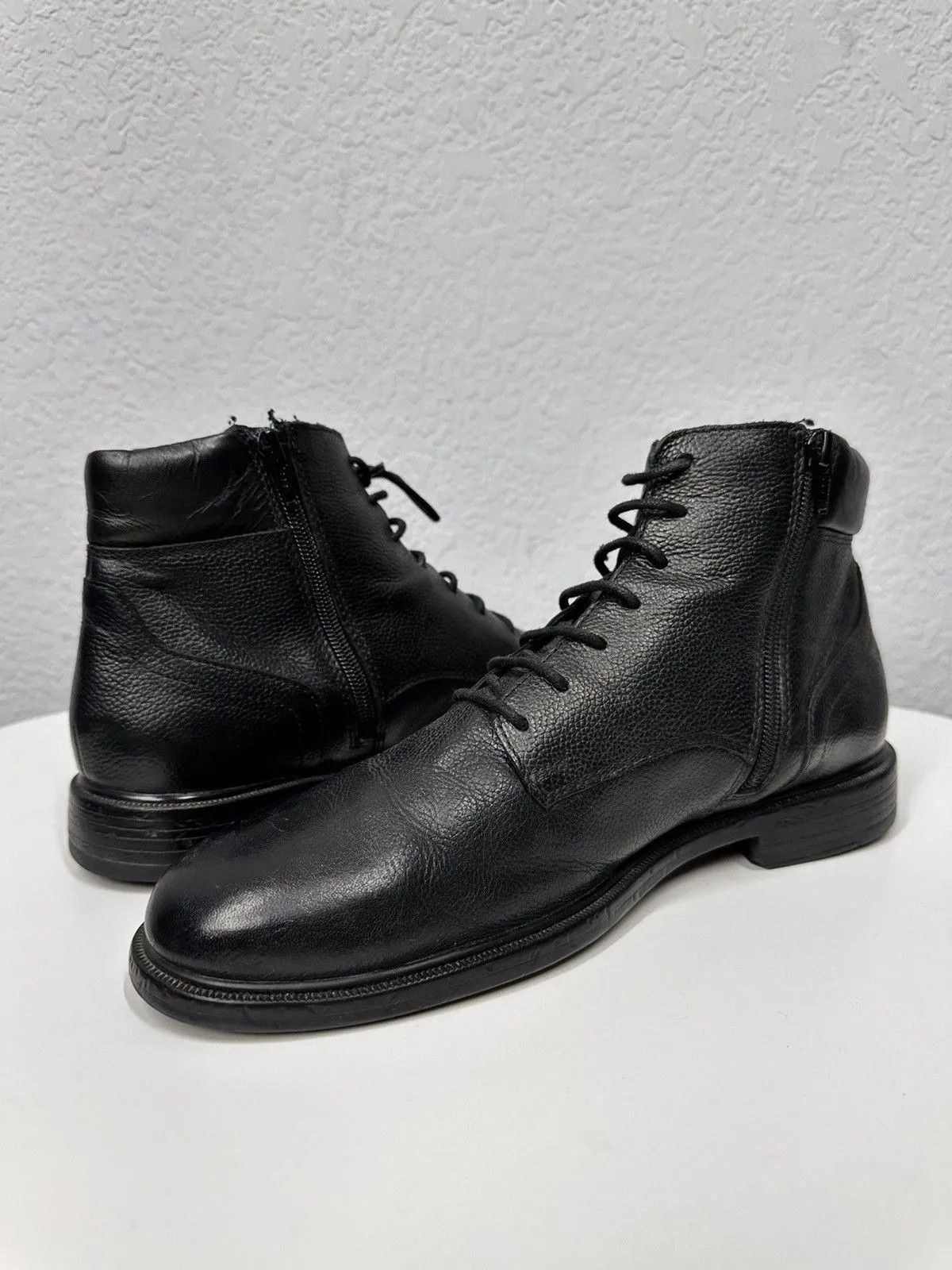 Leather Vintage Leather Black Guidi Style Hand Made Italy Kapital Size US 8 / EU 41 - 7 Thumbnail