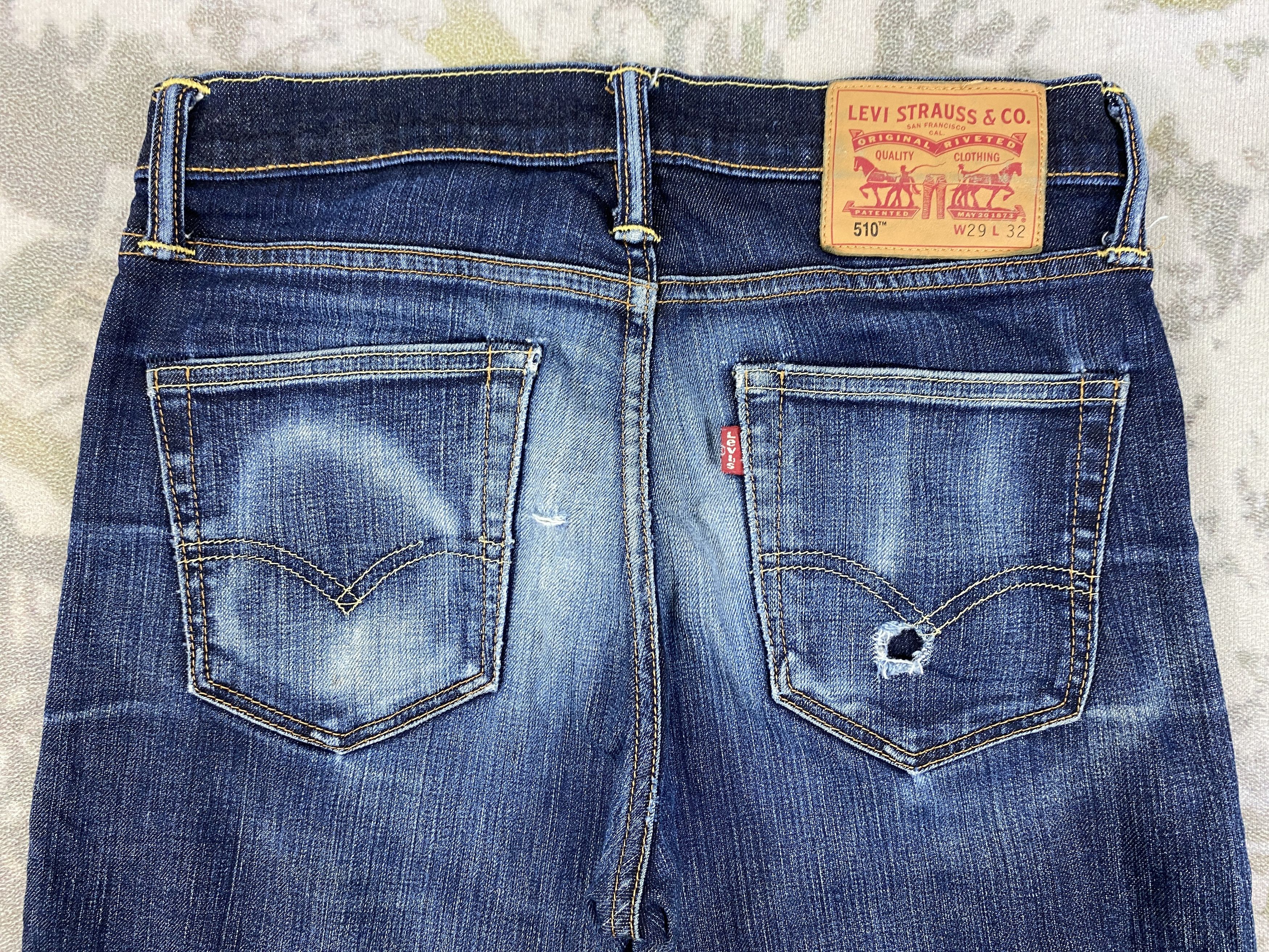 Levi's Faded Blue Vintage Levi's 510 Jeans 29x30 Denim- JN3659 Size US 29 - 4 Thumbnail