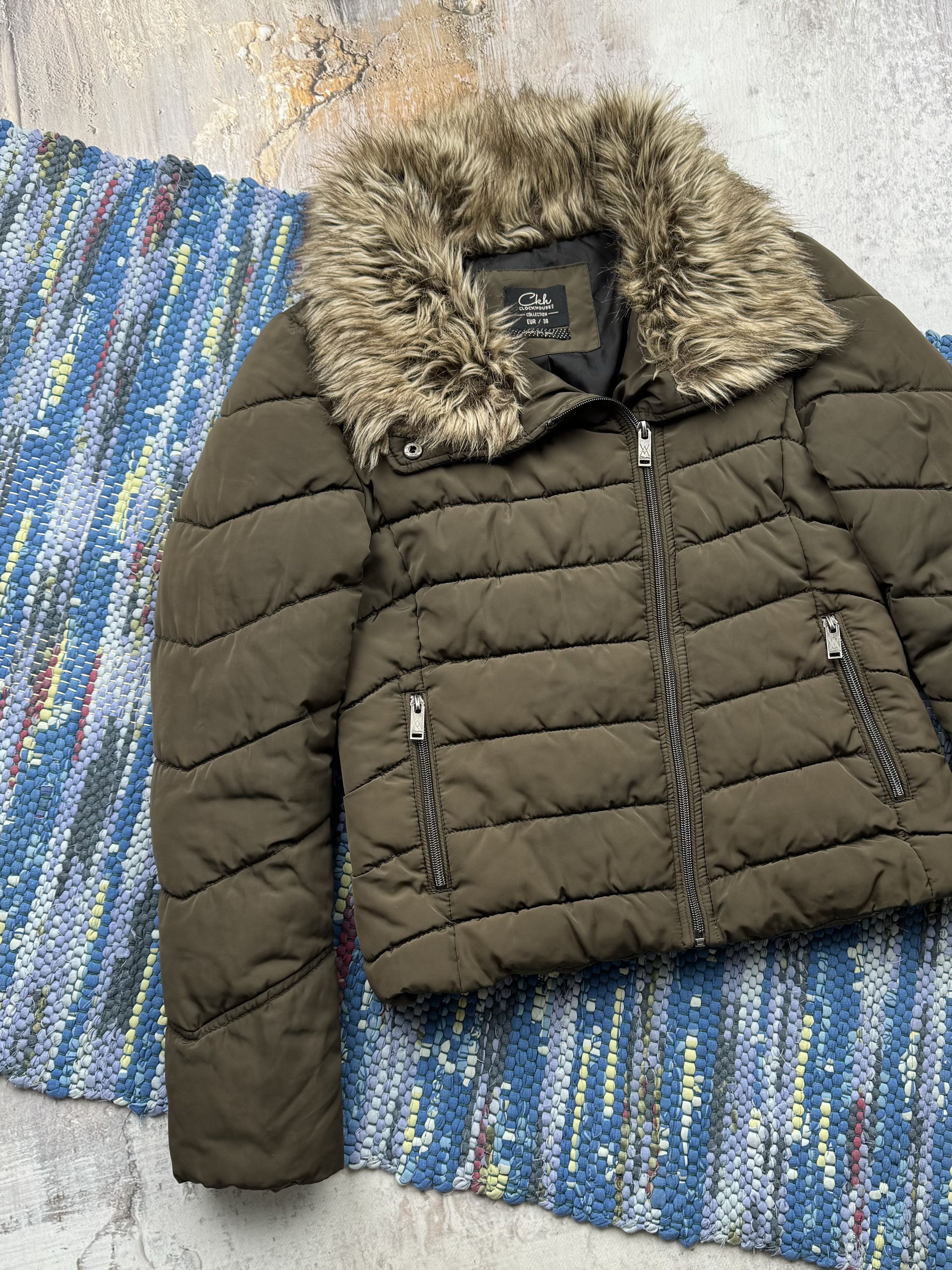 Japanese Brand Vintage Jacket With Faux Fur Neck A297D15(173) Size M / US 6-8 / IT 42-44 - 2 Thumbnail