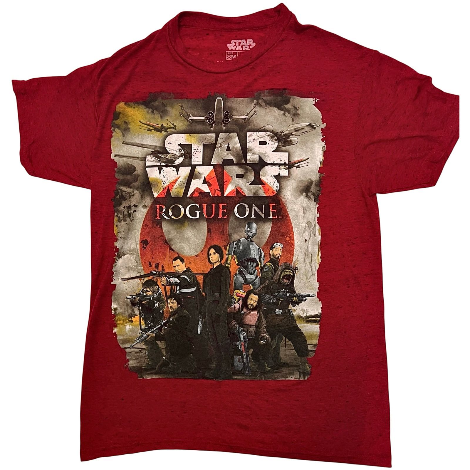 Star Wars Star Wars Rogue One Red T-Shirt Size Small Rebel Crew Andor Size US S / EU 44-46 / 1 - 7 Thumbnail