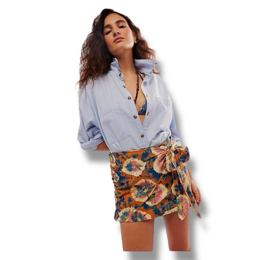 Free People Free People Sweet As Beach Mini Skirt Size 8 Size 30" / US 8 / IT 44 - 1 Thumbnail