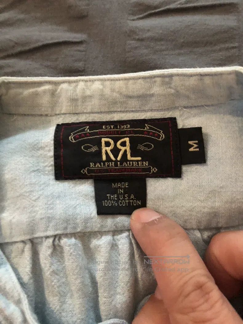 RRL Ralph Lauren RRL Ralph Lauren Old French classic shirt Size US M / EU 48-50 / 2 - 3 Thumbnail