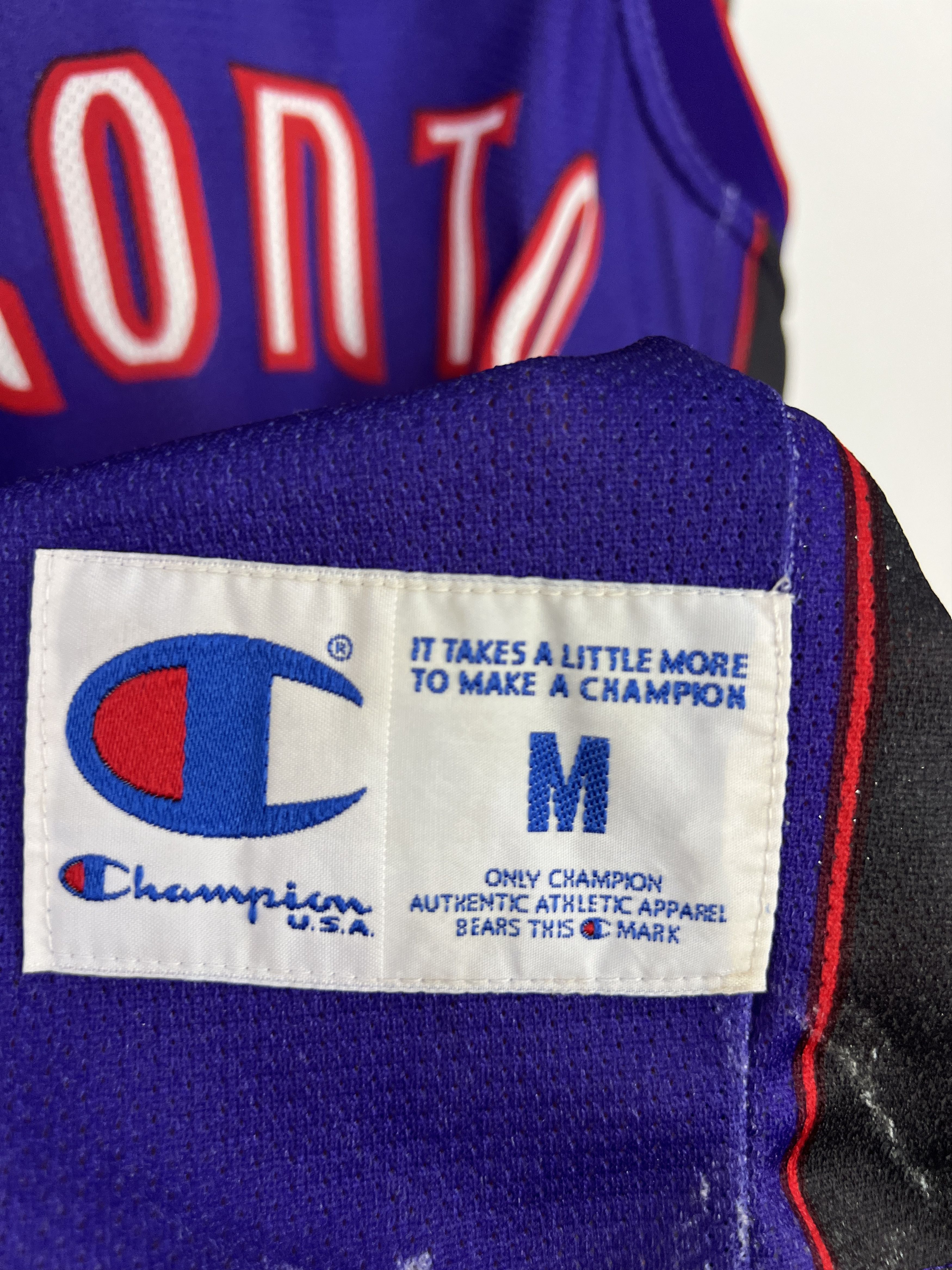 Champion Toronto Raptors Vince Carter Champion Jersey NBA Rare Size US M / EU 48-50 / 2 - 4 Thumbnail