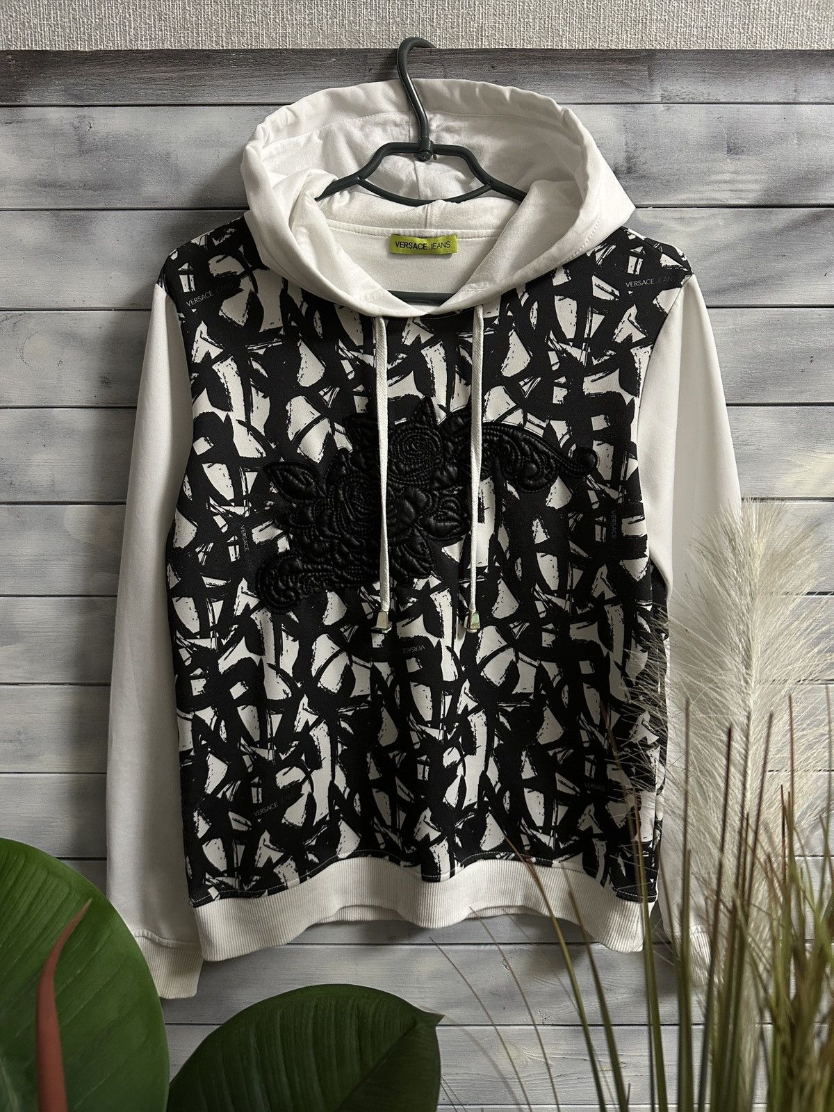 Versace Jeans Couture Rare Luxury Abstract Hoodie Versace Jeans Monogram Size US XS / EU 42 / 0 - 1 Thumbnail
