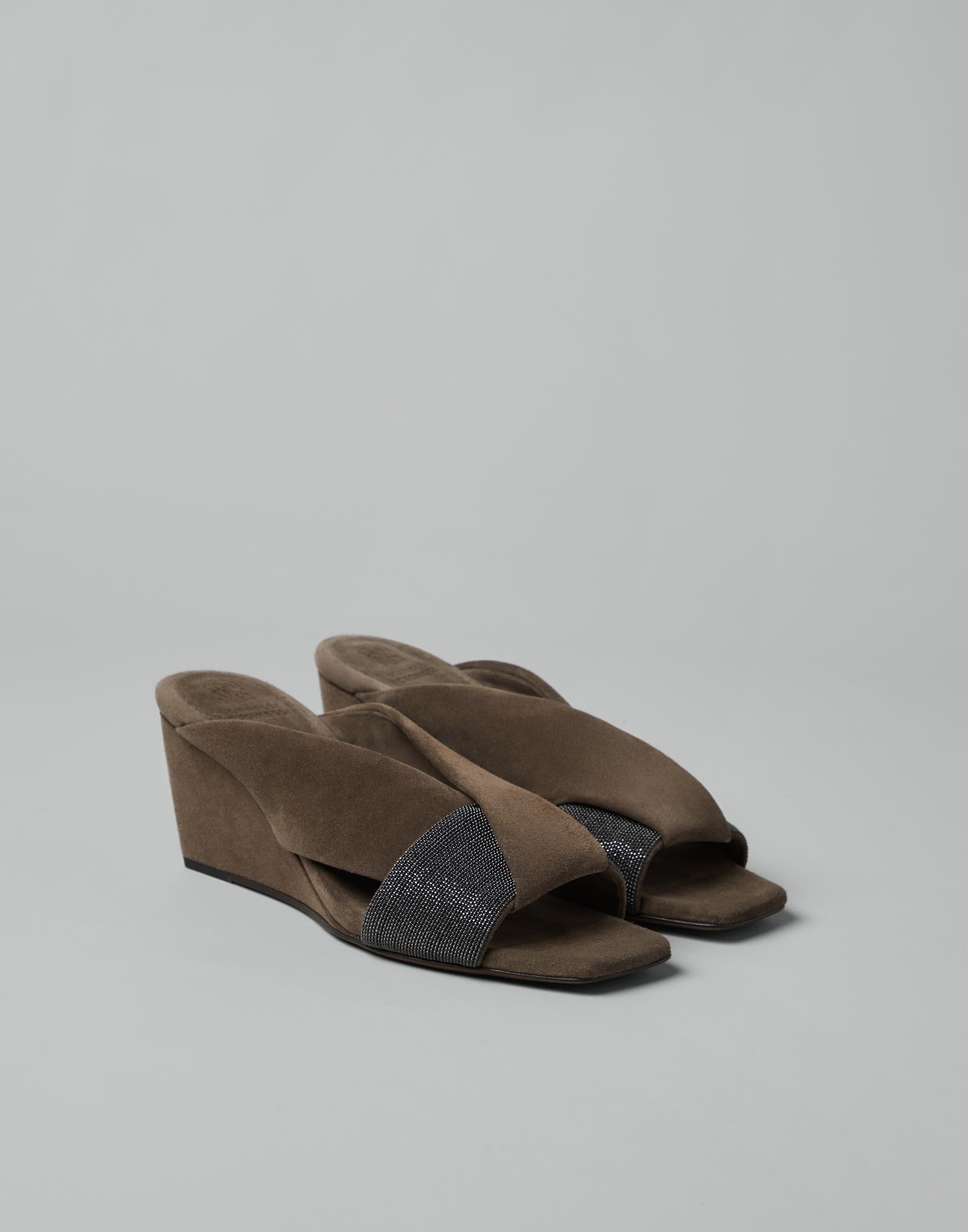 Brunello Cucinelli o1w1db10825 Slippers in Medium Brown Size US 9 / IT 39 - 1 Thumbnail