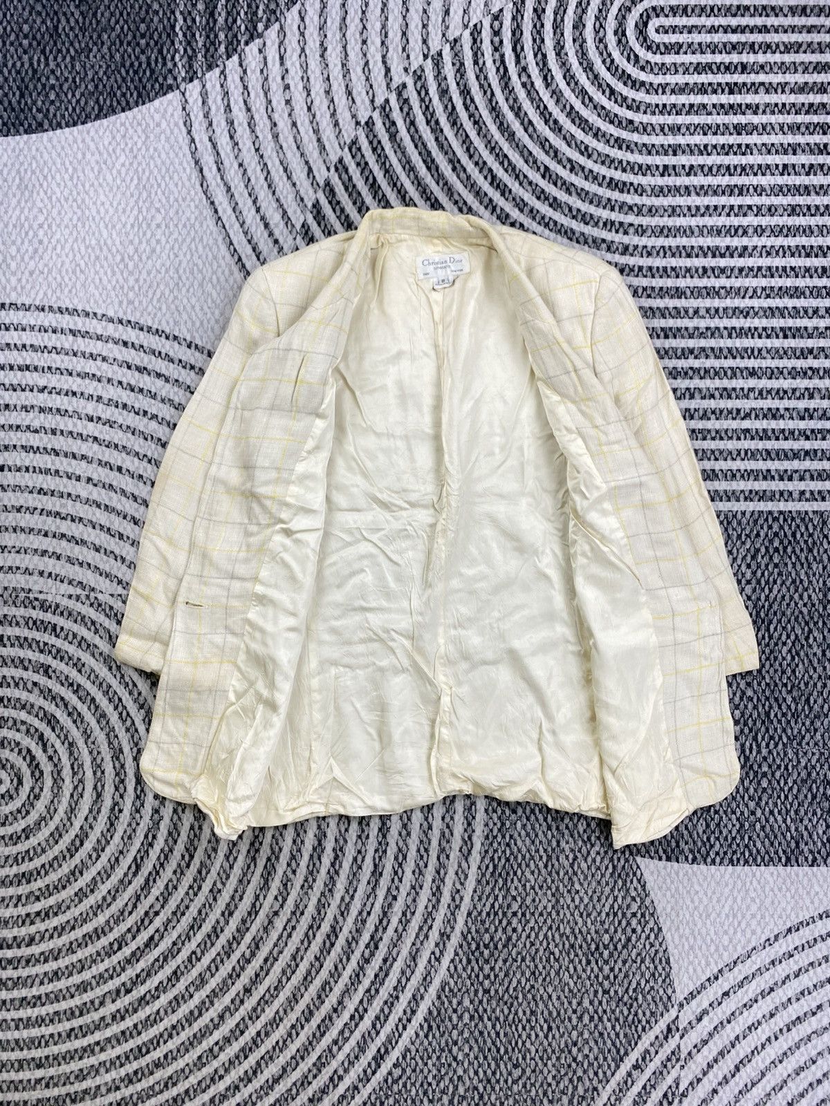 Christian Dior Monsieur Vintage Christian Dior Separates White Plaid Blazer Size US S / EU 44-46 / 1 - 5 Thumbnail