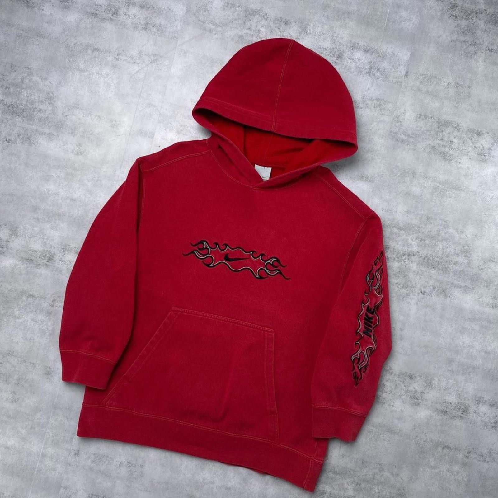 Nike Y2K Nike Flames 00s Red Kids Hoodie Jacket Size S / US 4 / IT 40 - 3 Thumbnail