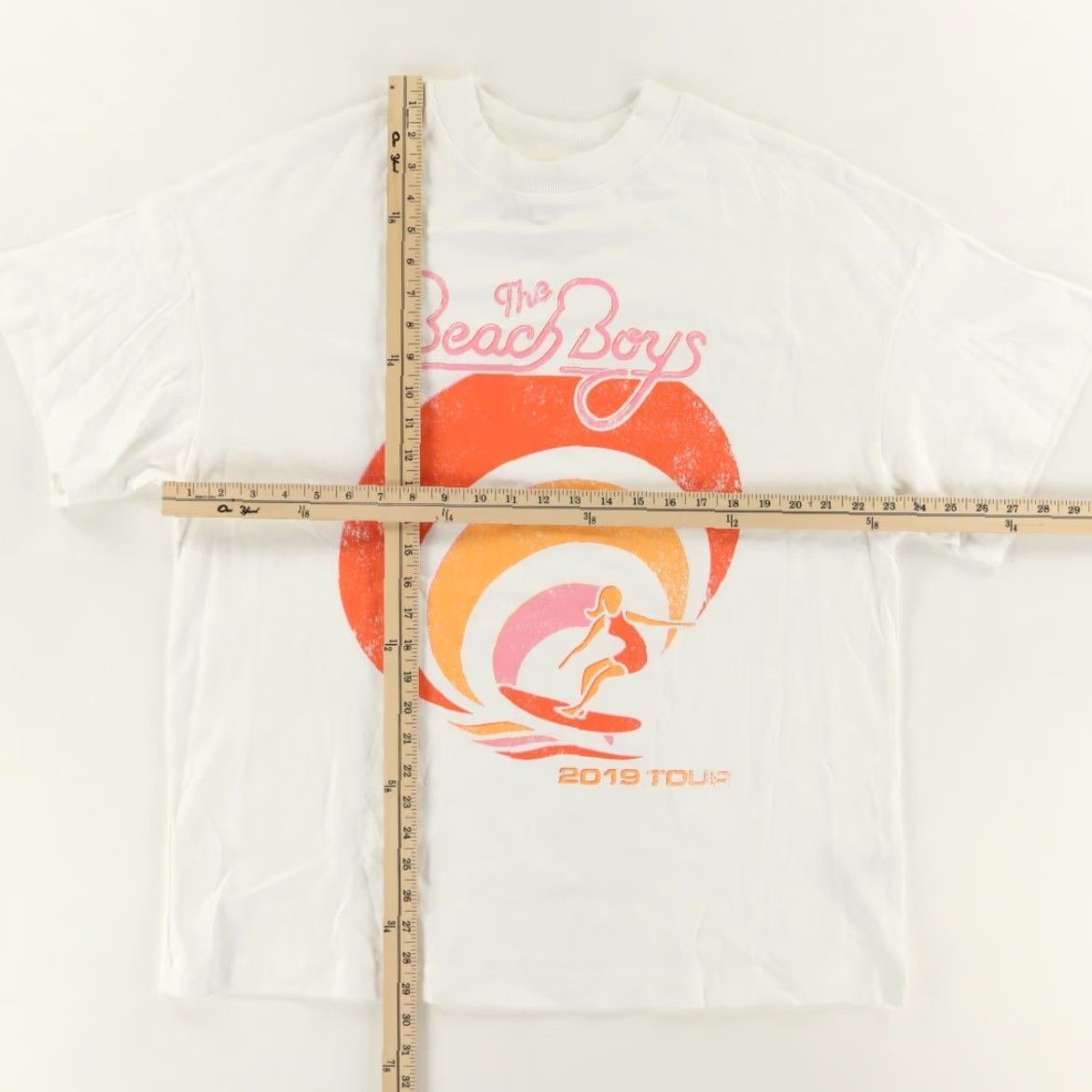 H&M H&M Beach Boys Heavy Cotton Solid T-Shirt White Men's S Size US S / EU 44-46 / 1 - 3 Thumbnail